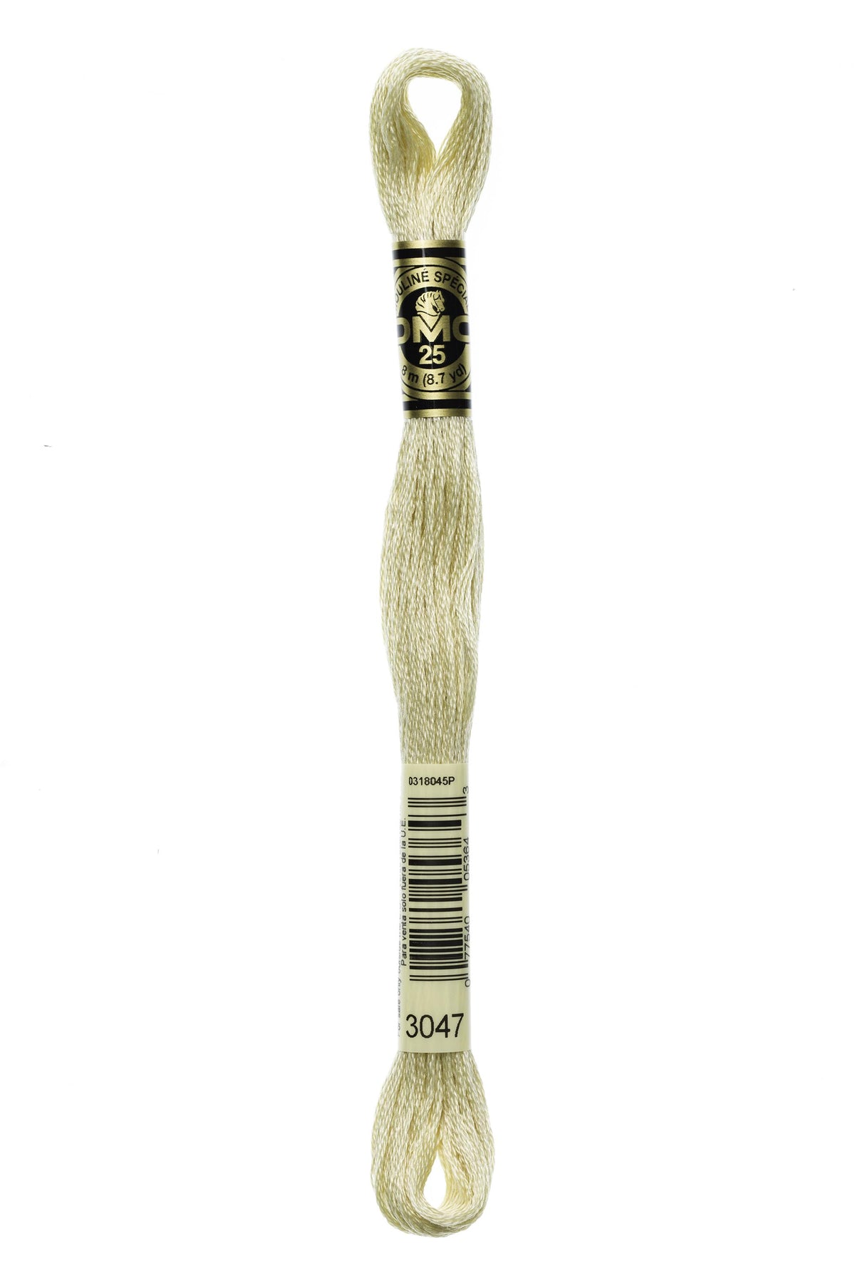 DMC Mouliné Spécial 25, colore 3047, matassina da 8 metri, 100% cotone