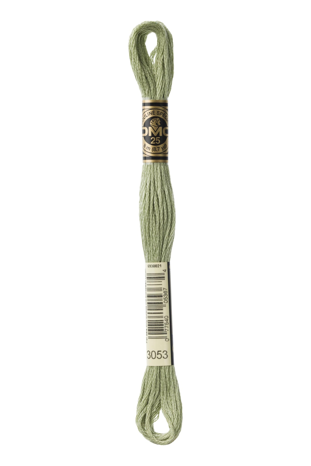 DMC Mouliné Spécial 25, colore 3053, matassina da 8 metri, 100% cotone