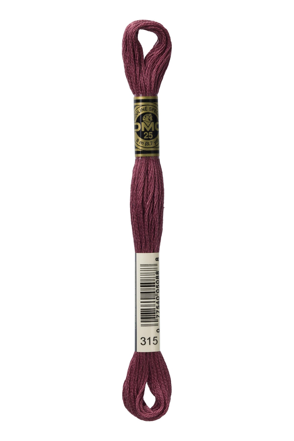 DMC Mouliné Spécial 25, colore 315, matassina da 8 metri, 100% cotone