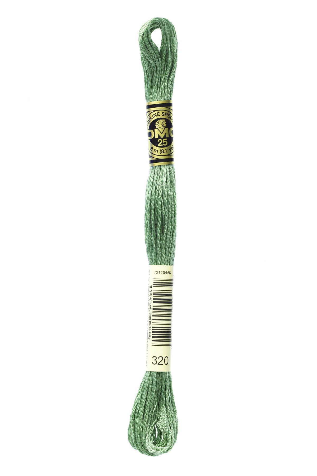 DMC Mouliné Spécial 25, colore 320, matassina da 8 metri, 100% cotone