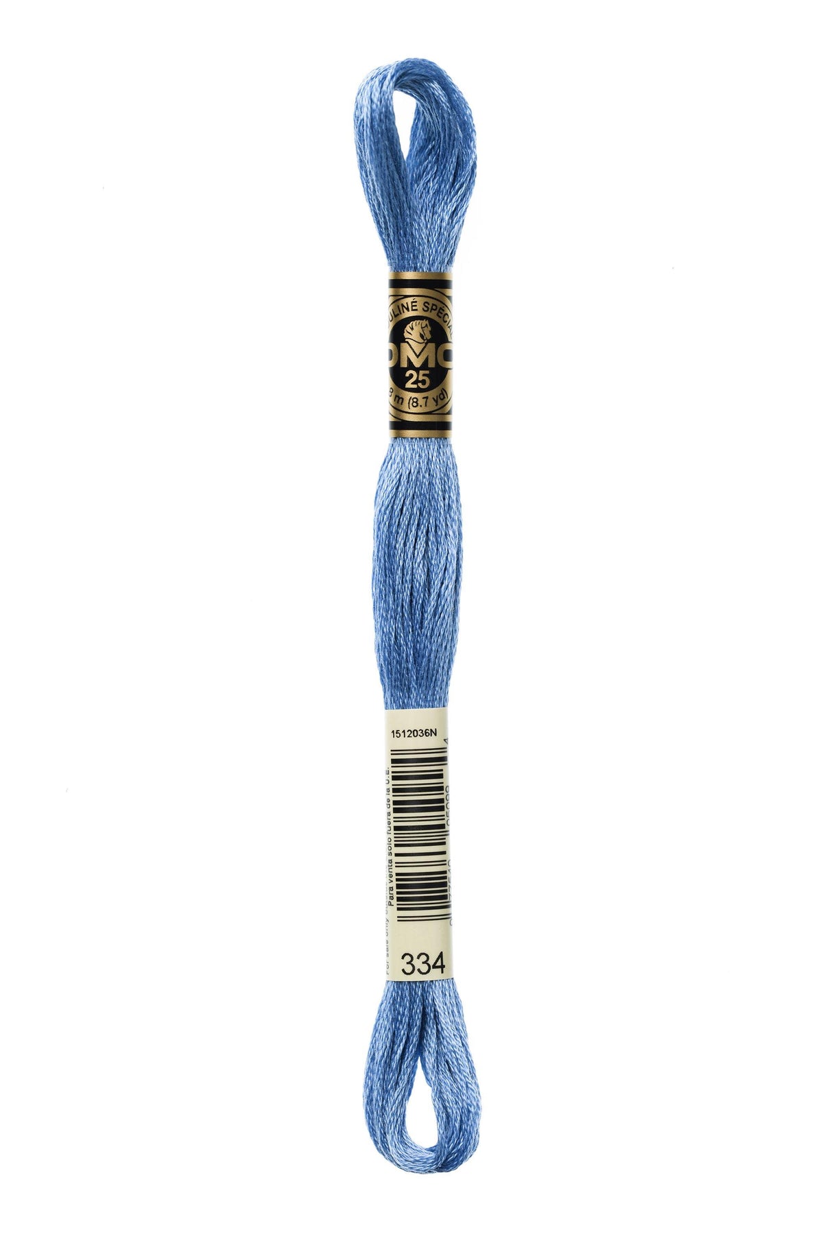 DMC Mouliné Spécial 25, colore 334, matassina da 8 metri, 100% cotone
