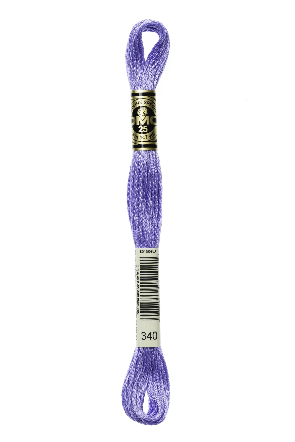 DMC Mouliné Spécial 25, colore 340, matassina da 8 metri, 100% cotone
