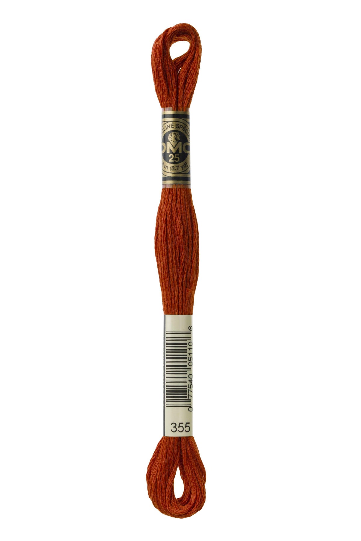 DMC Mouliné Spécial 25, colore 355, matassina da 8 metri, 100% cotone