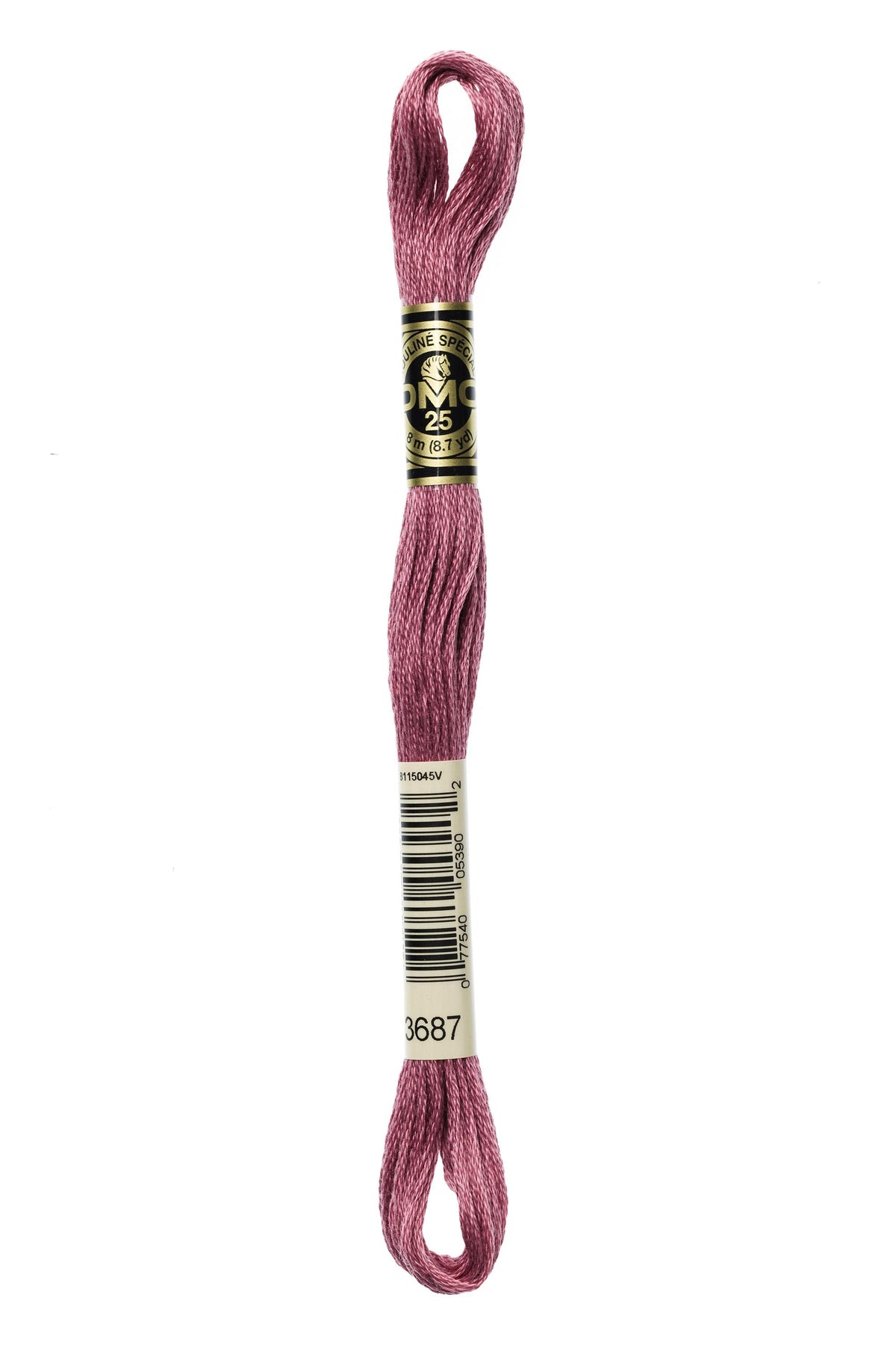 DMC Mouliné Spécial 25, colore 3687, matassina da 8 metri, 100% cotone