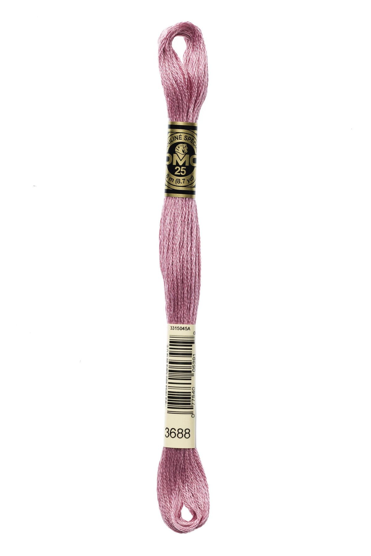 DMC Mouliné Spécial 25, colore 3688, matassina da 8 metri, 100% cotone