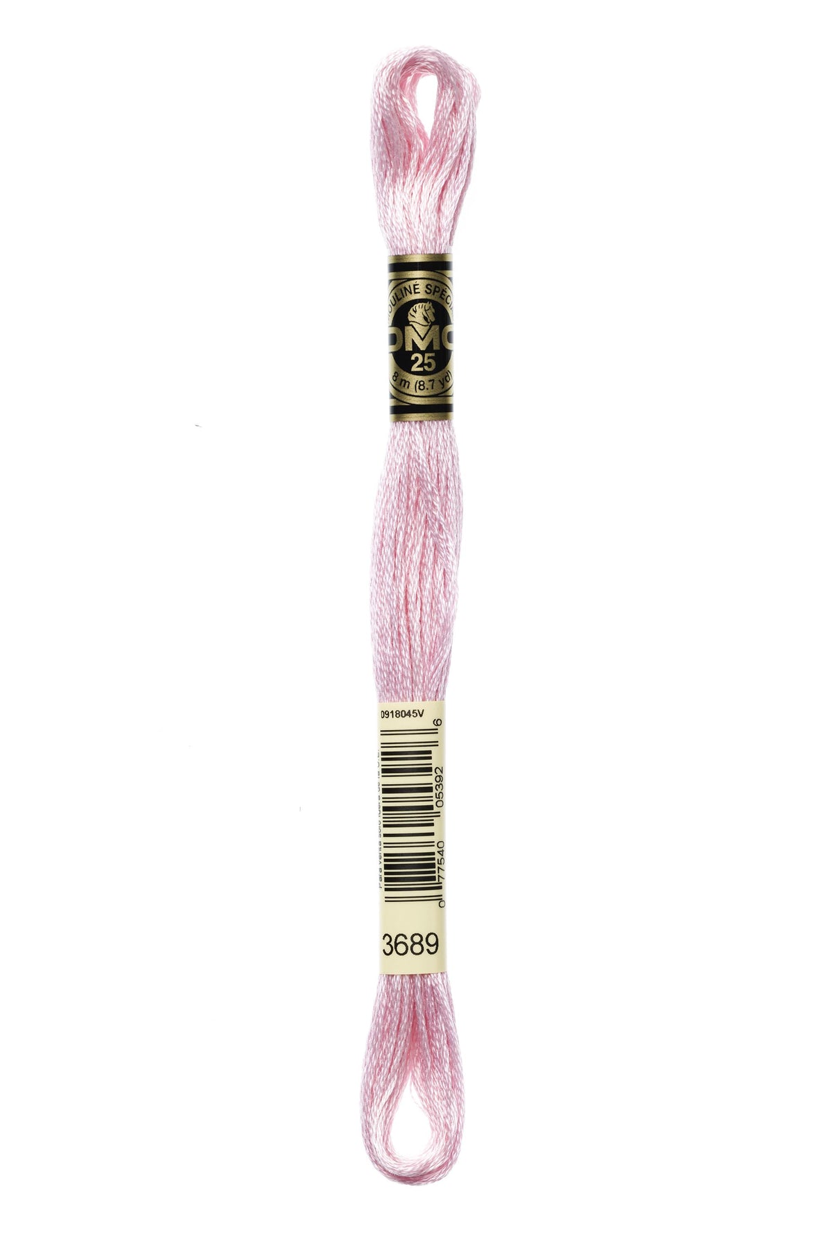 DMC Mouliné Spécial 25, colore 3689, matassina da 8 metri, 100% cotone