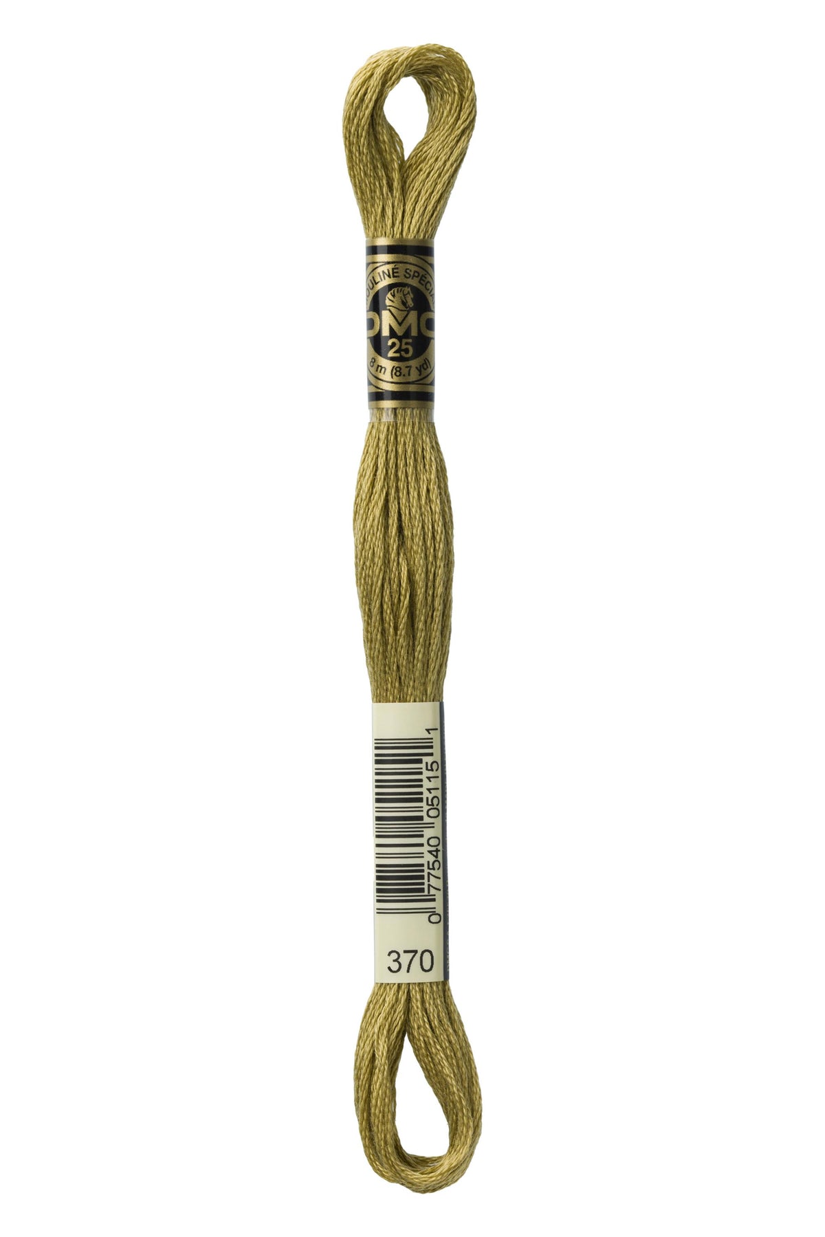 DMC Mouliné Spécial 25, colore 370, matassina da 8 metri, 100% cotone