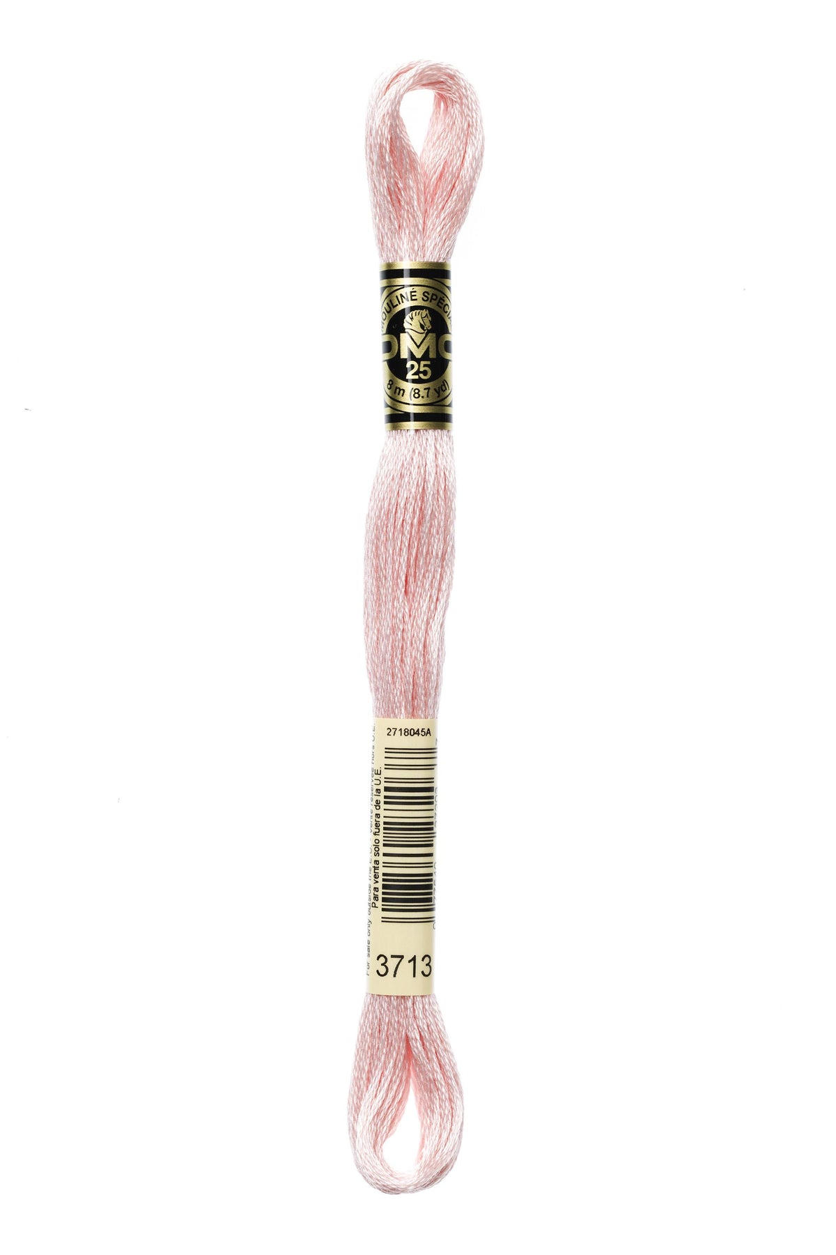 DMC Mouliné Spécial 25, colore 3713, matassina da 8 metri, 100% cotone