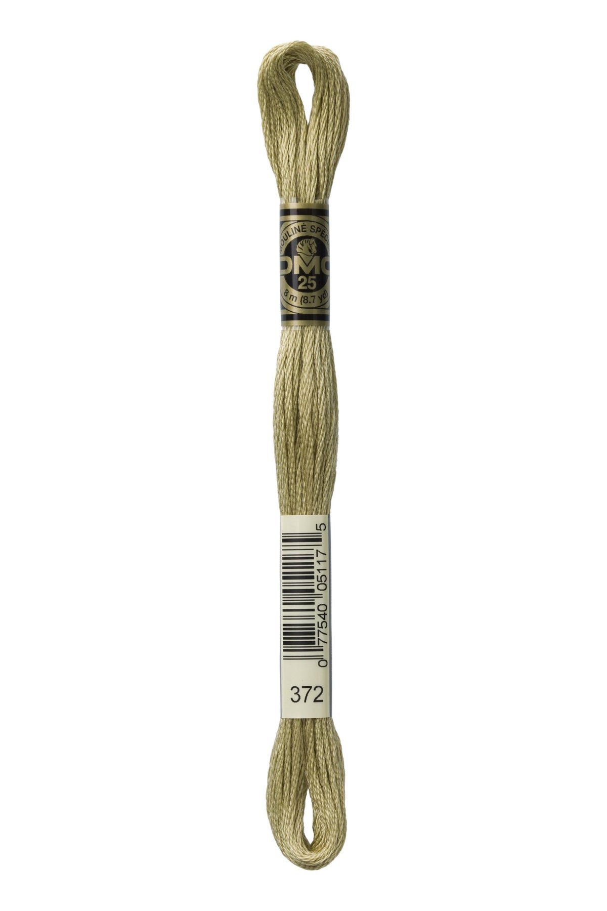 DMC Mouliné Spécial 25, colore 372, matassina da 8 metri, 100% cotone