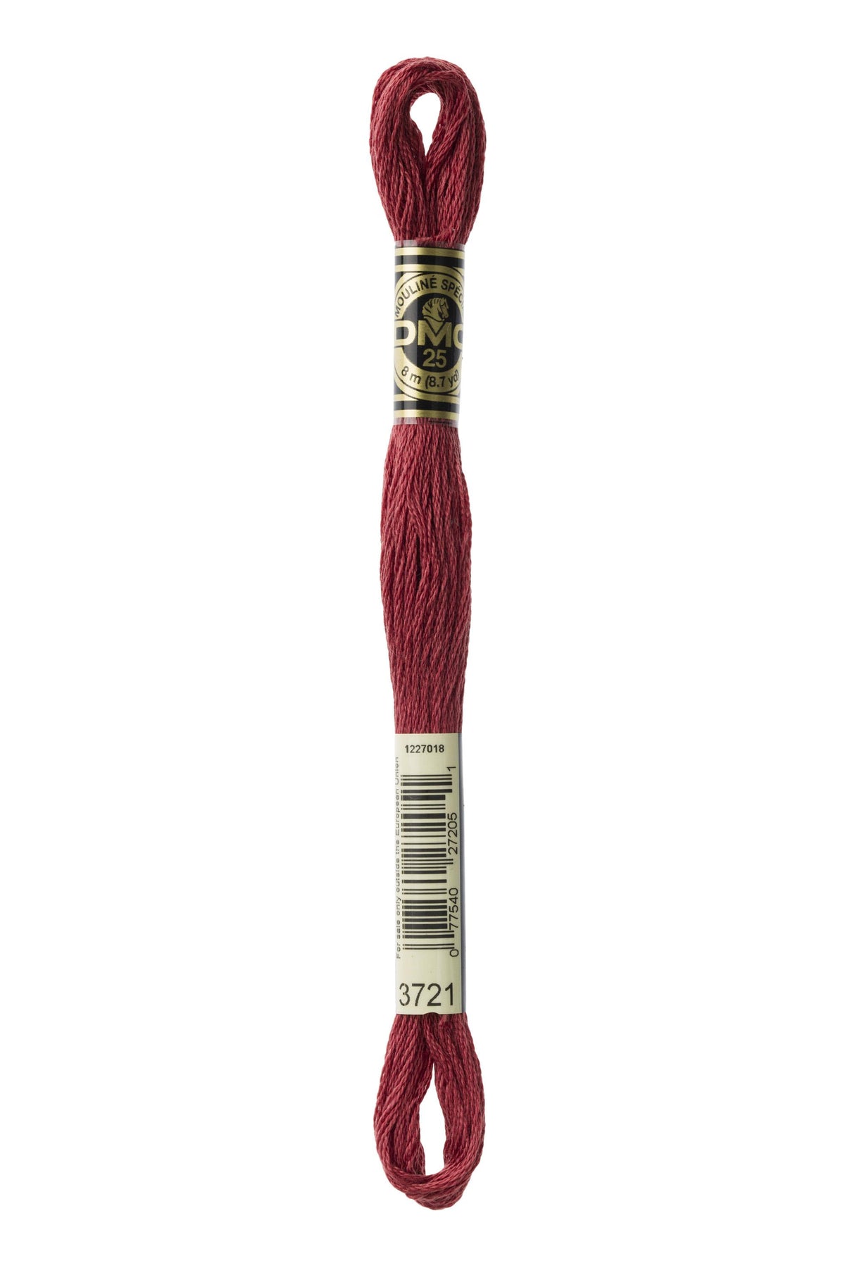 DMC Mouliné Spécial 25, colore 3721, matassina da 8 metri, 100% cotone