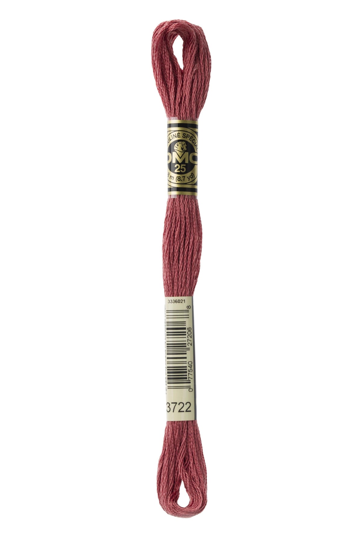 DMC Mouliné Spécial 25, colore 3722, matassina da 8 metri, 100% cotone