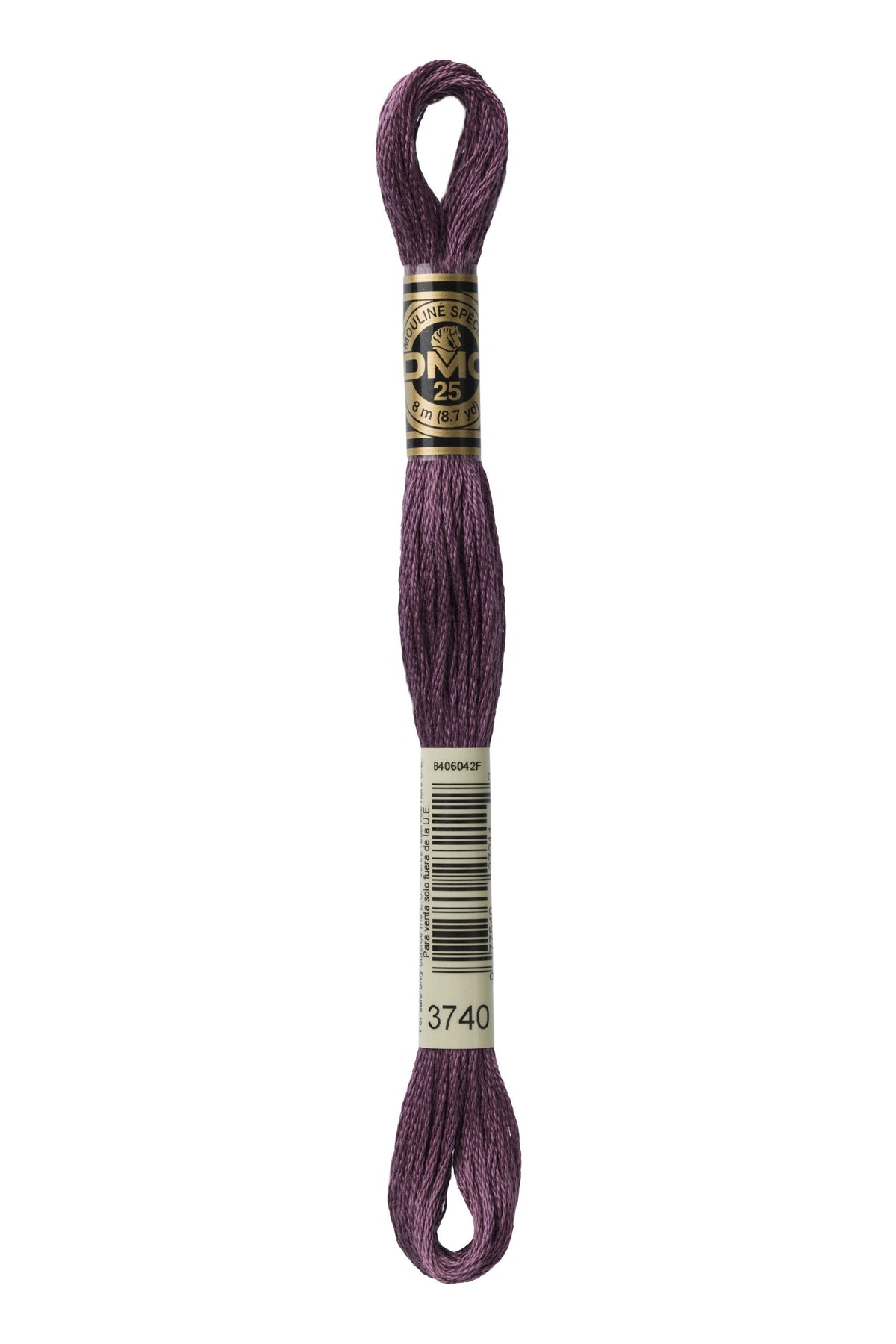 DMC Mouliné Spécial 25, colore 3740, matassina da 8 metri, 100% cotone
