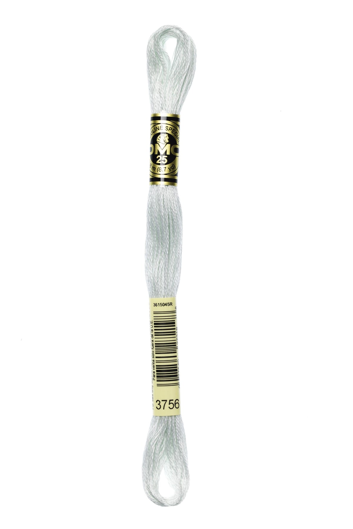 DMC Mouliné Spécial 25, colore 3756, matassina da 8 metri, 100% cotone