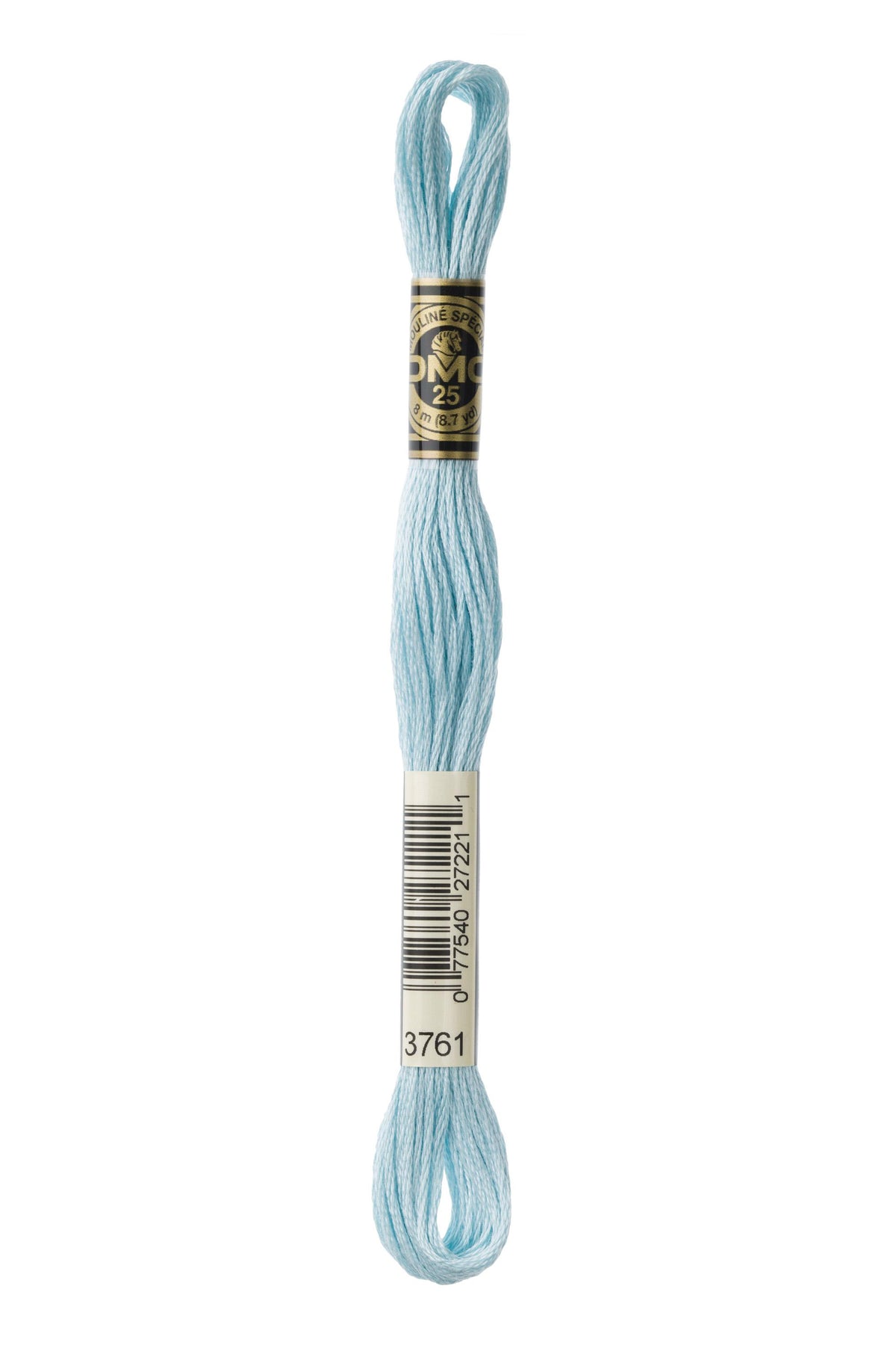 DMC Mouliné Spécial 25, colore 3761, matassina da 8 metri, 100% cotone