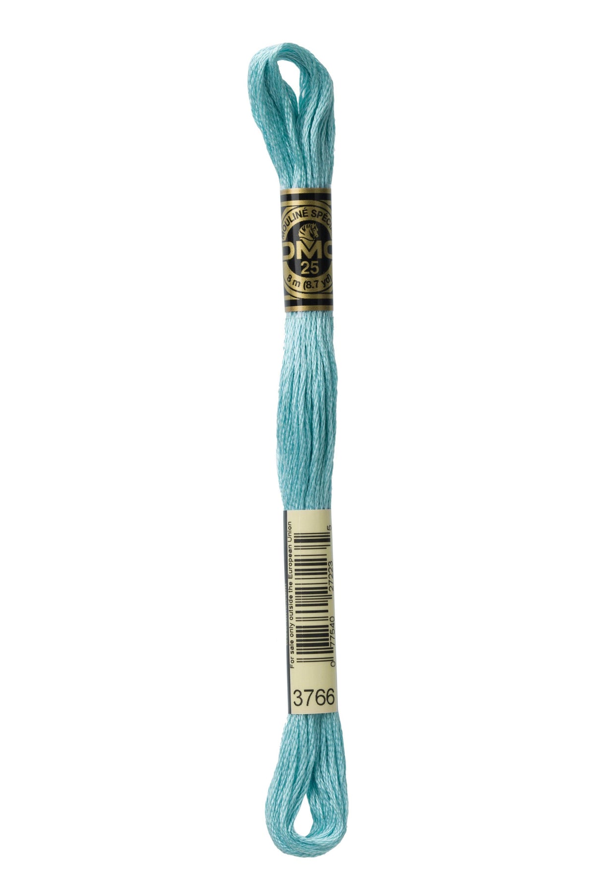 DMC Mouliné Spécial 25, colore 3766, matassina da 8 metri, 100% cotone