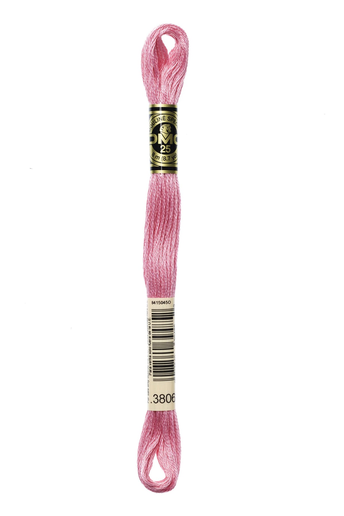 DMC Mouliné Spécial 25, colore 3806, matassina da 8 metri, 100% cotone