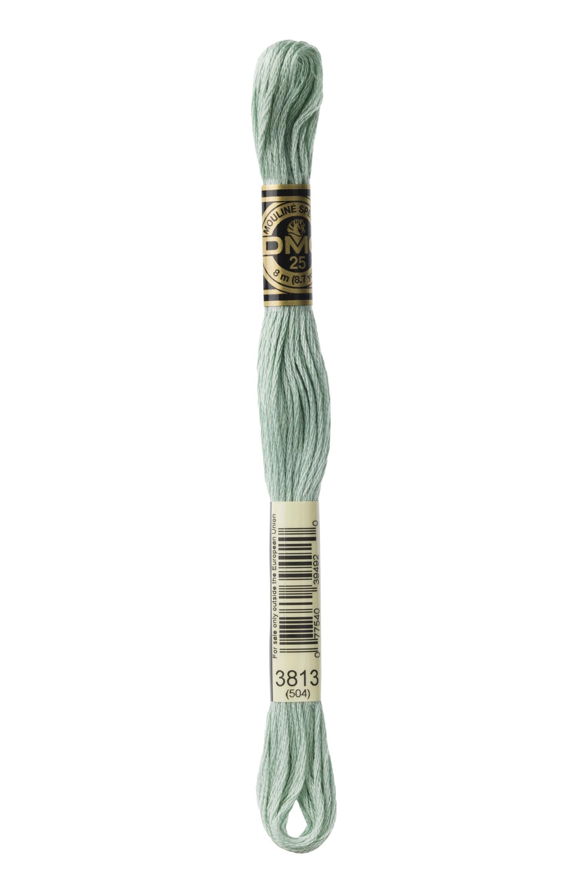 DMC Mouliné Spécial 25, colore 3813, matassina da 8 metri, 100% cotone
