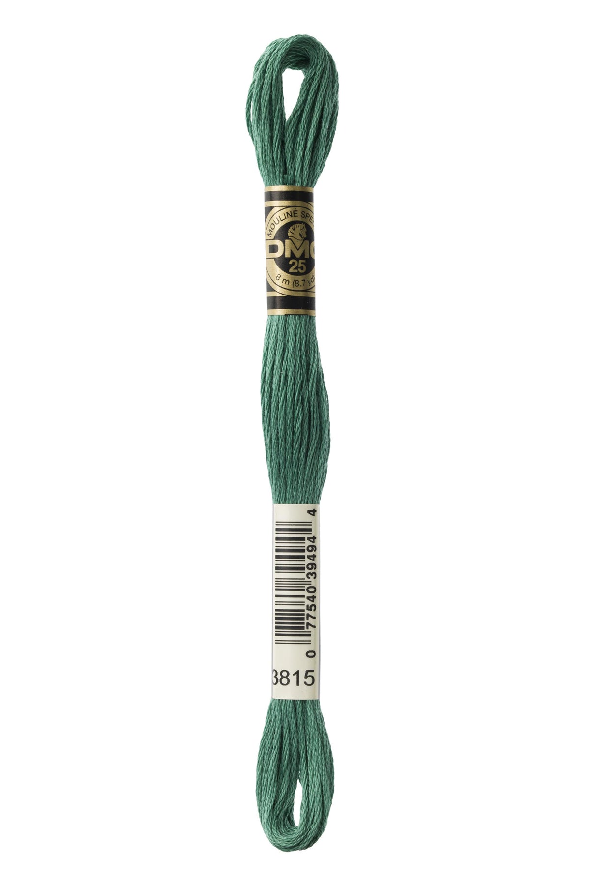 DMC Mouliné Spécial 25, colore 3815, matassina da 8 metri, 100% cotone