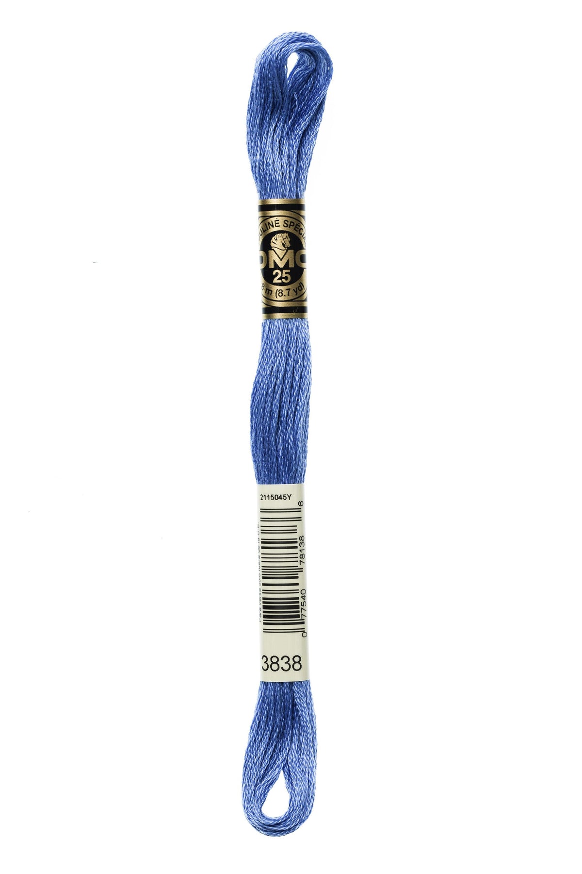 DMC Mouliné Spécial 25, colore 3838, matassina da 8 metri, 100% cotone