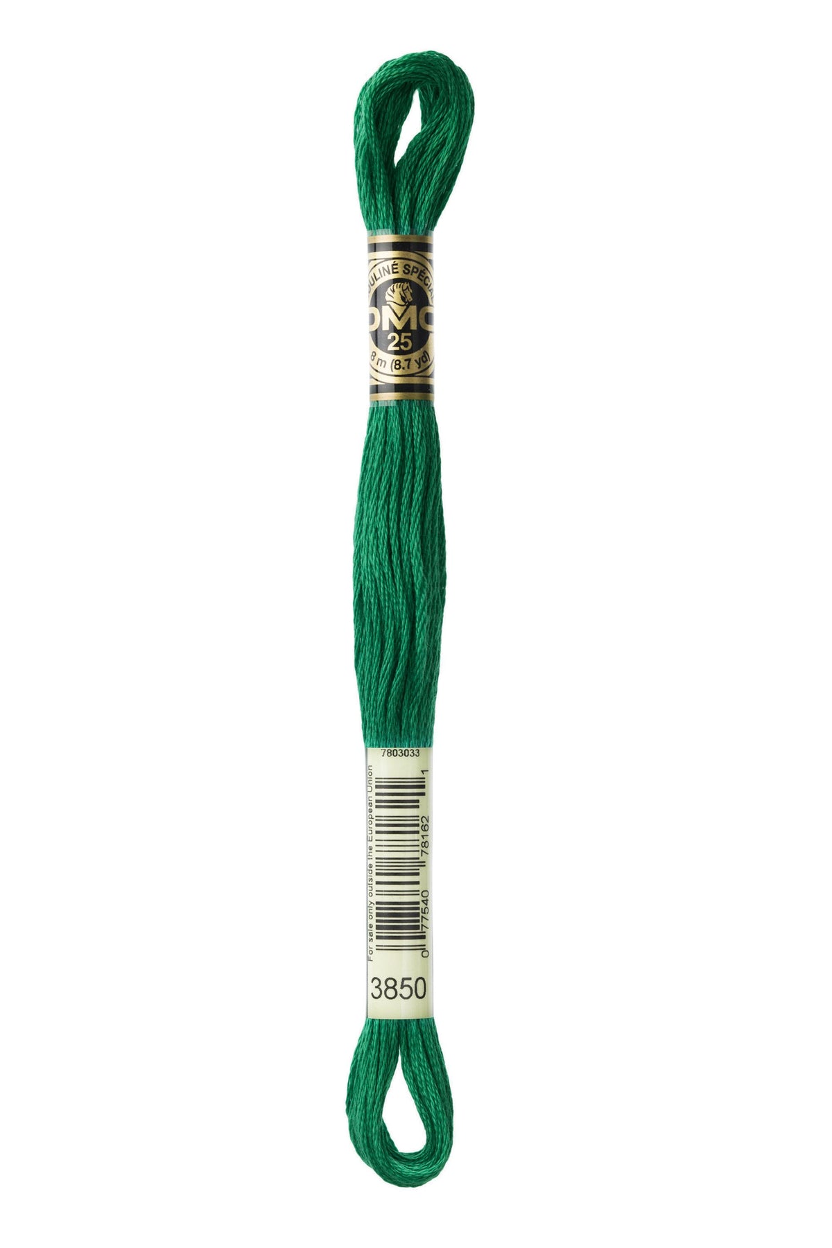 DMC Mouliné Spécial 25, colore 3850, matassina da 8 metri, 100% cotone