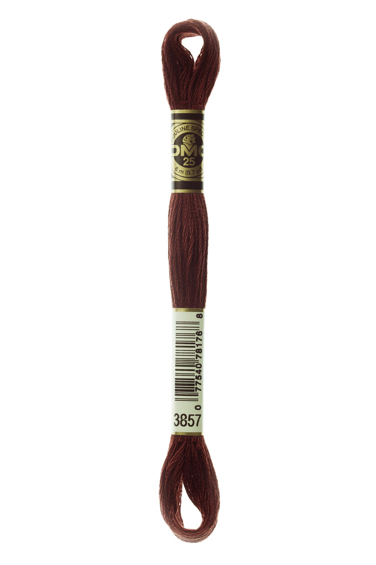 DMC Mouliné Spécial 25, colore 3857, matassina da 8 metri, 100% cotone