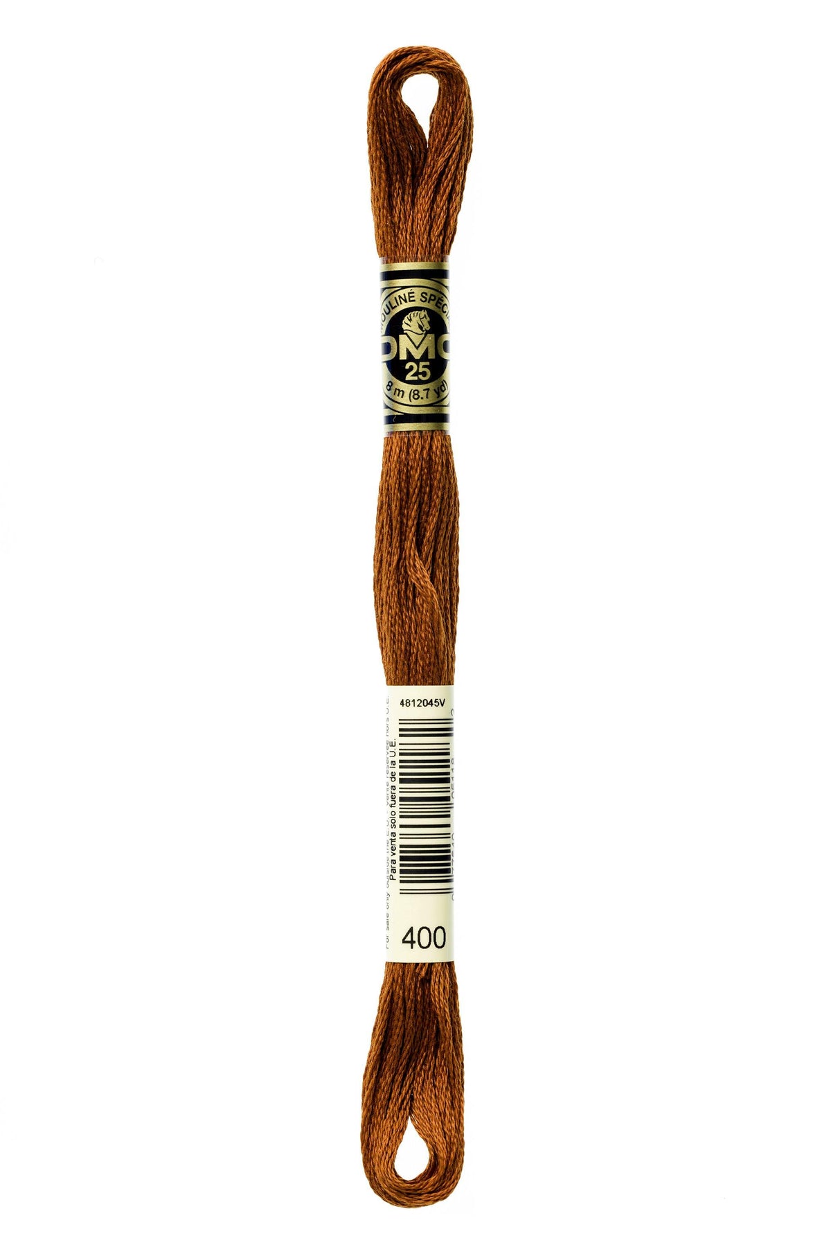 DMC Mouliné Spécial 25, colore 400, matassina da 8 metri, 100% cotone