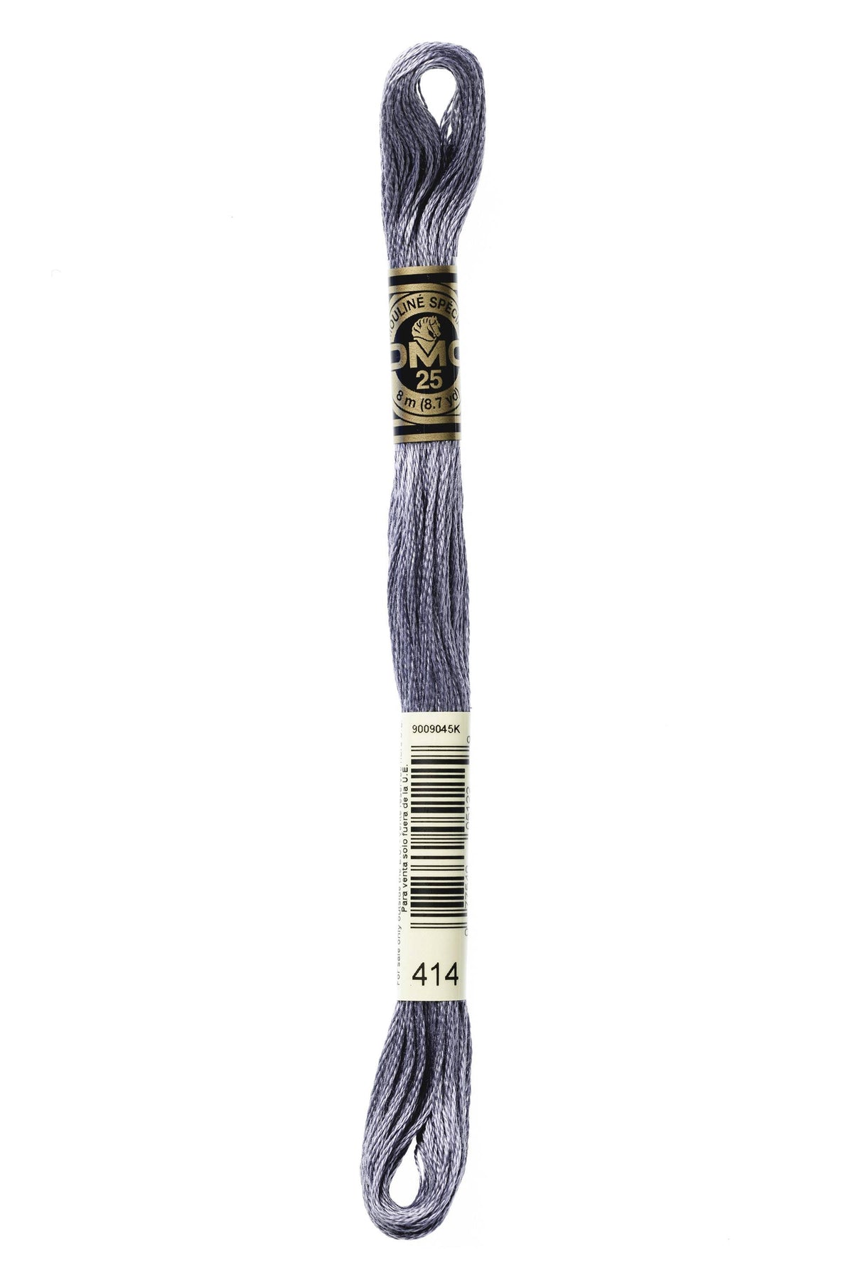 DMC Mouliné Spécial 25, colore 414, matassina da 8 metri, 100% cotone