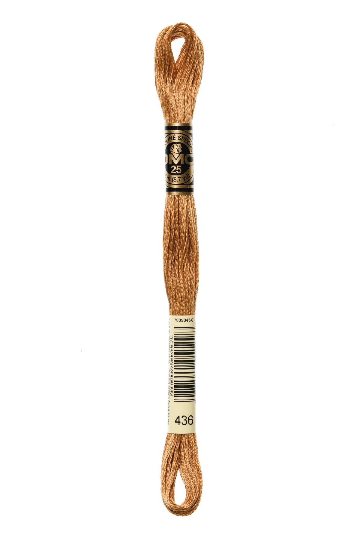 DMC Mouliné Spécial 25, colore 436, matassina da 8 metri, 100% cotone
