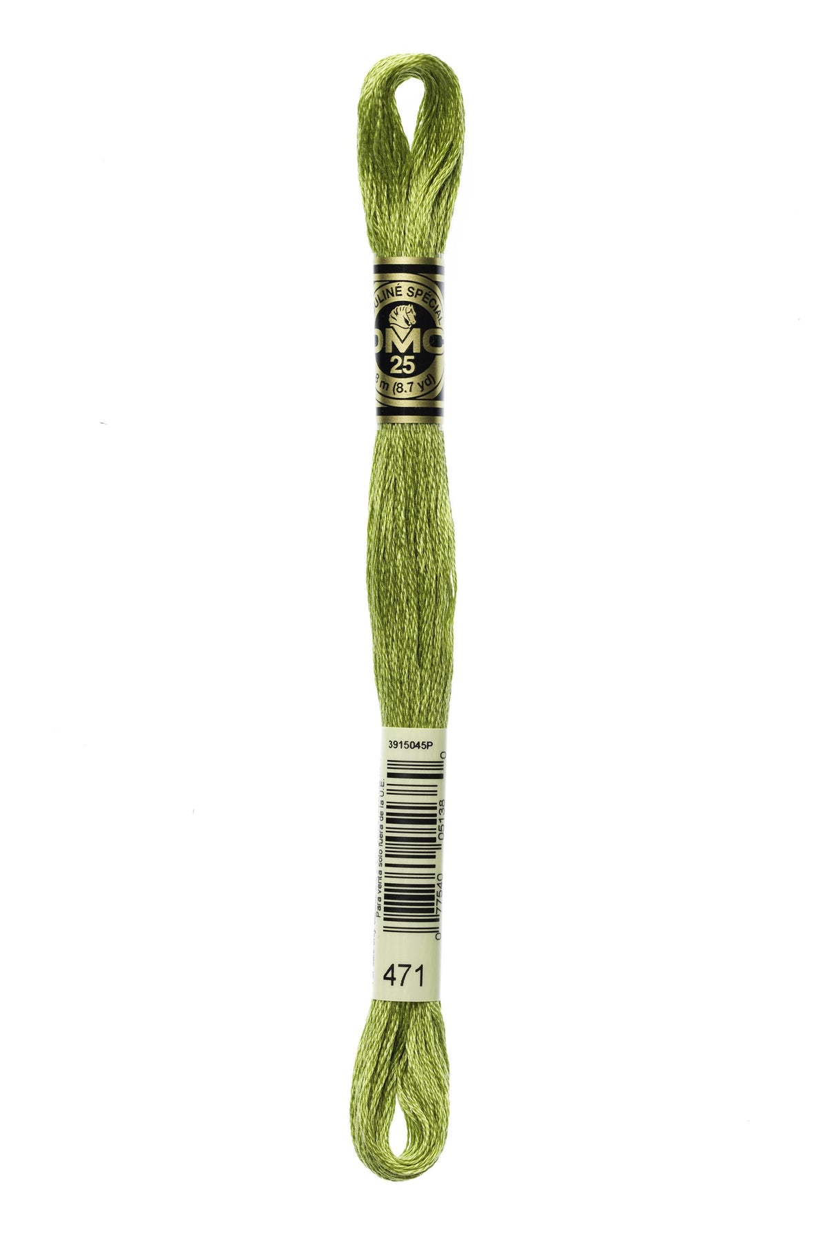 DMC Mouliné Spécial 25, colore 471, matassina da 8 metri, 100% cotone