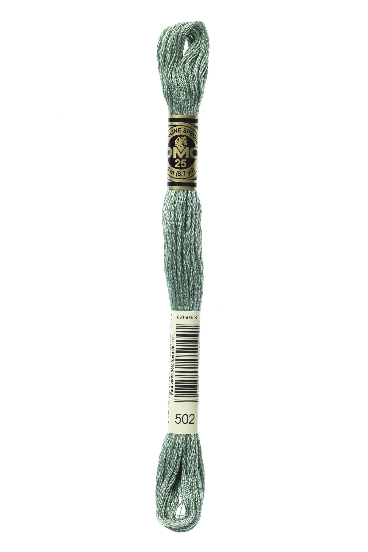 DMC Mouliné Spécial 25, colore 502, matassina da 8 metri, 100% cotone