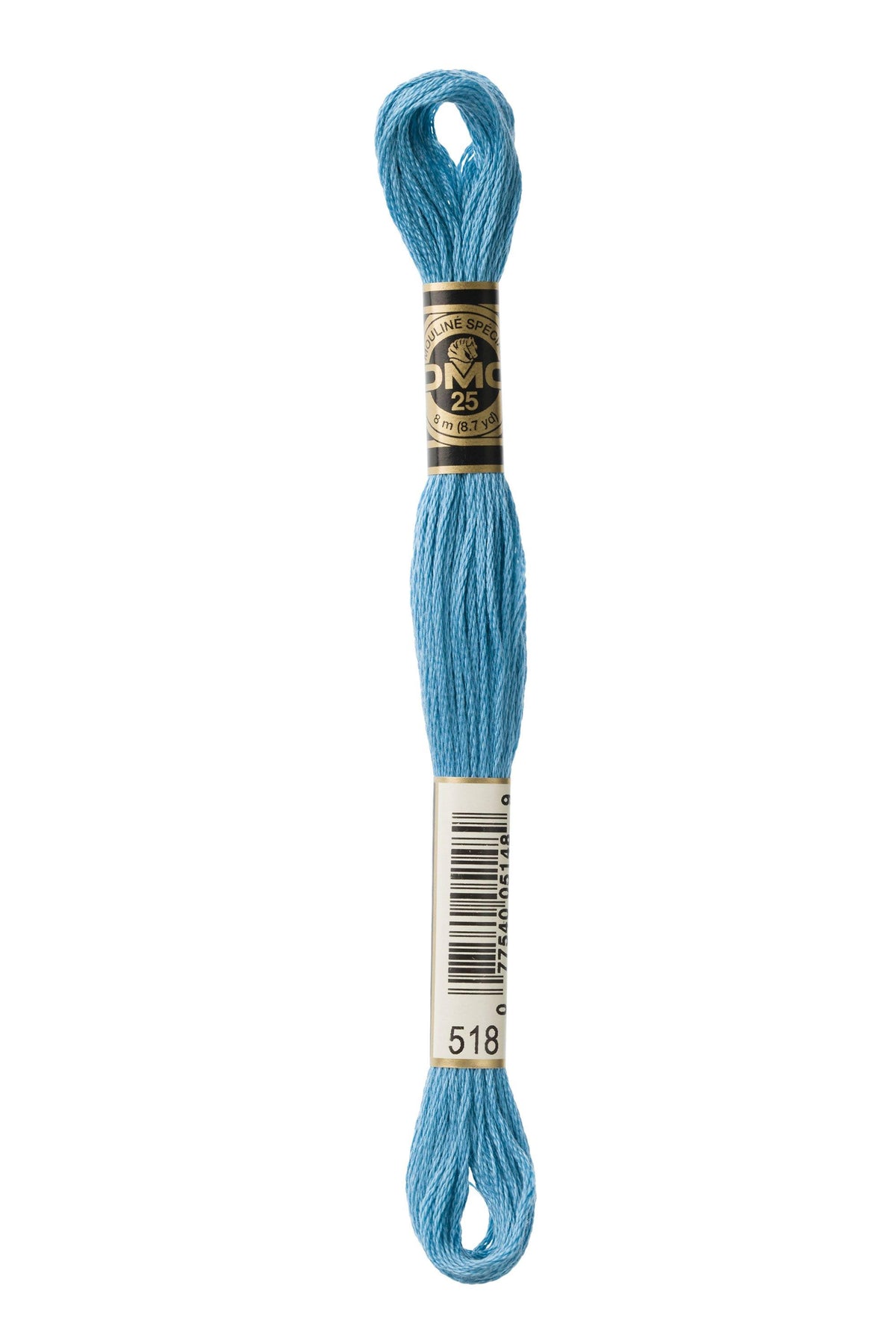 DMC Mouliné Spécial 25, colore 518, matassina da 8 metri, 100% cotone