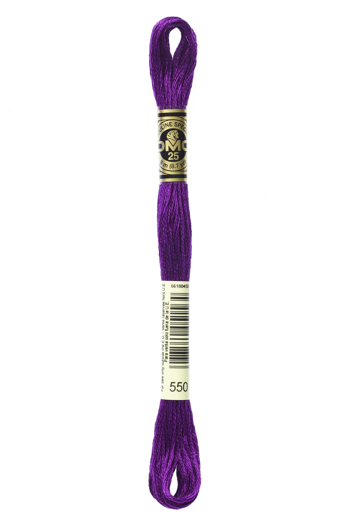 DMC Mouliné Spécial 25, colore 550, matassina da 8 metri, 100% cotone