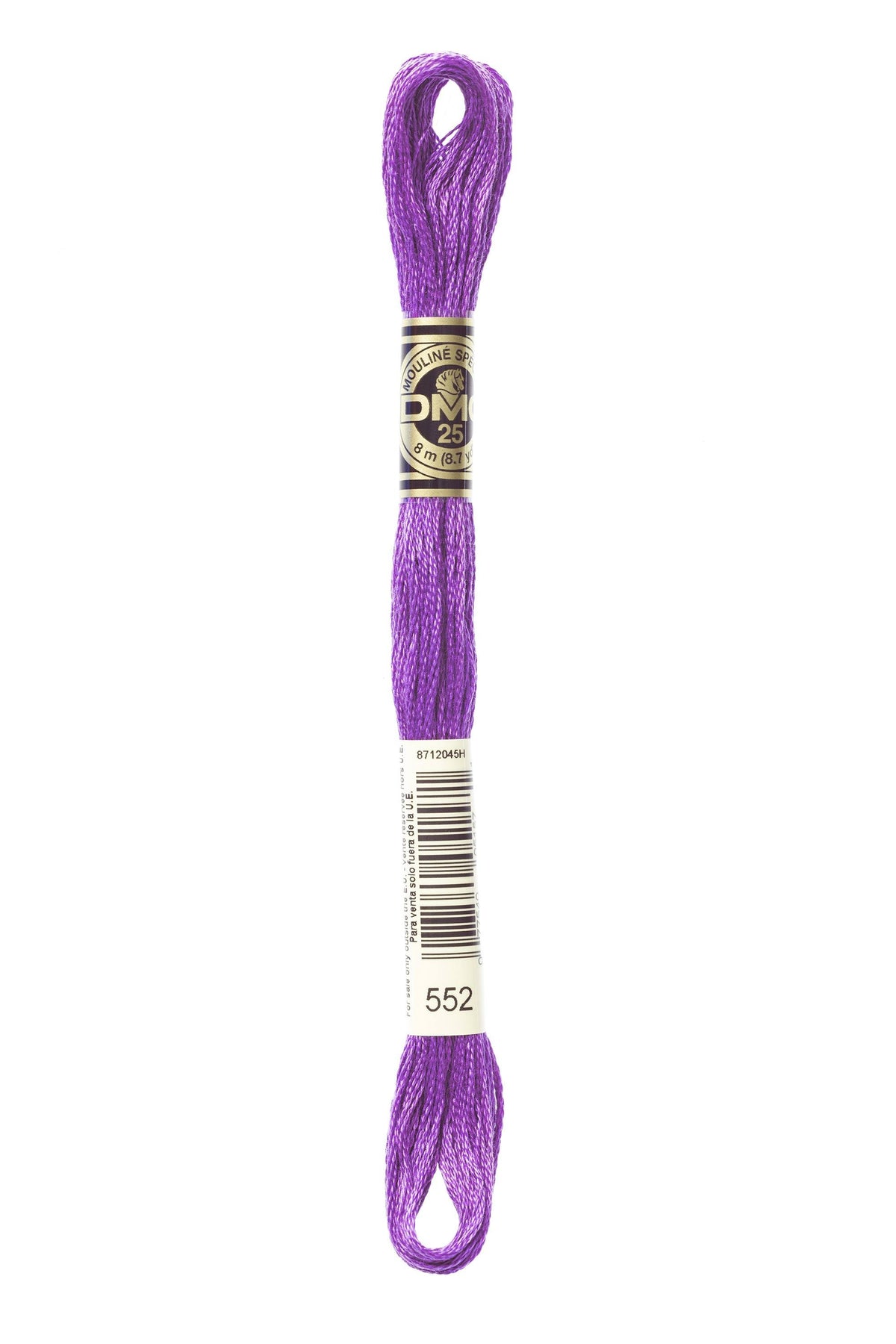 DMC Mouliné Spécial 25, colore 552, matassina da 8 metri, 100% cotone