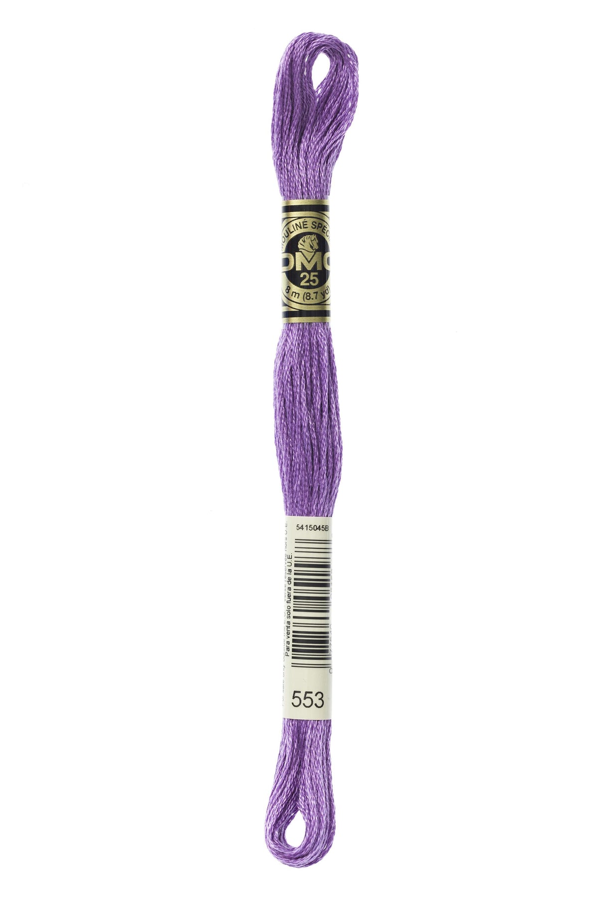 DMC Mouliné Spécial 25, colore 553, matassina da 8 metri, 100% cotone