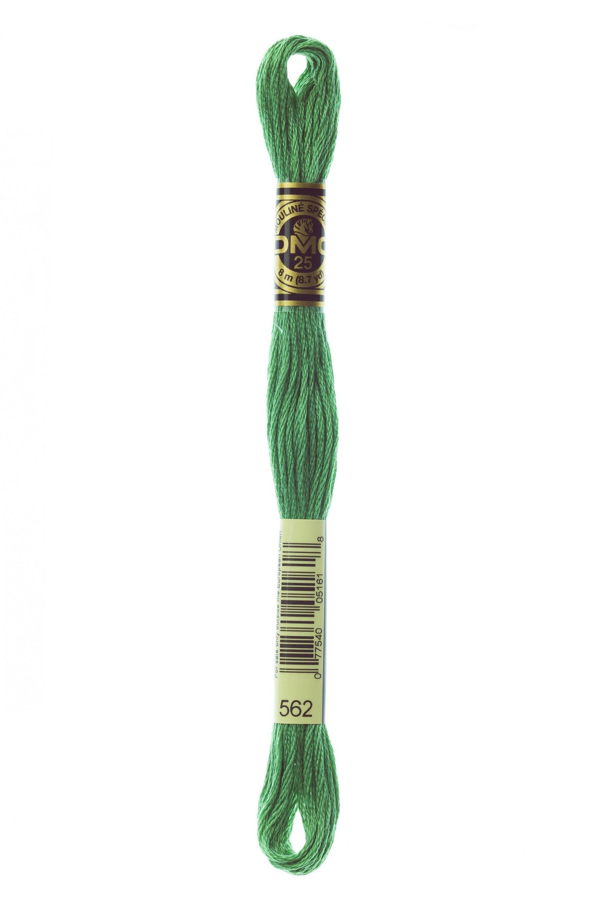 DMC Mouliné Spécial 25, colore 562, matassina da 8 metri, 100% cotone