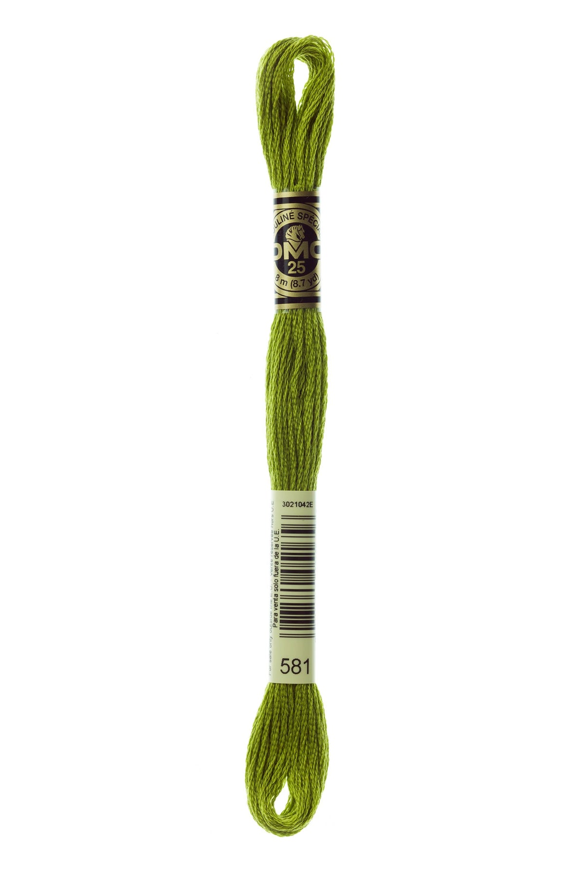 DMC Mouliné Spécial 25, colore 581, matassina da 8 metri, 100% cotone