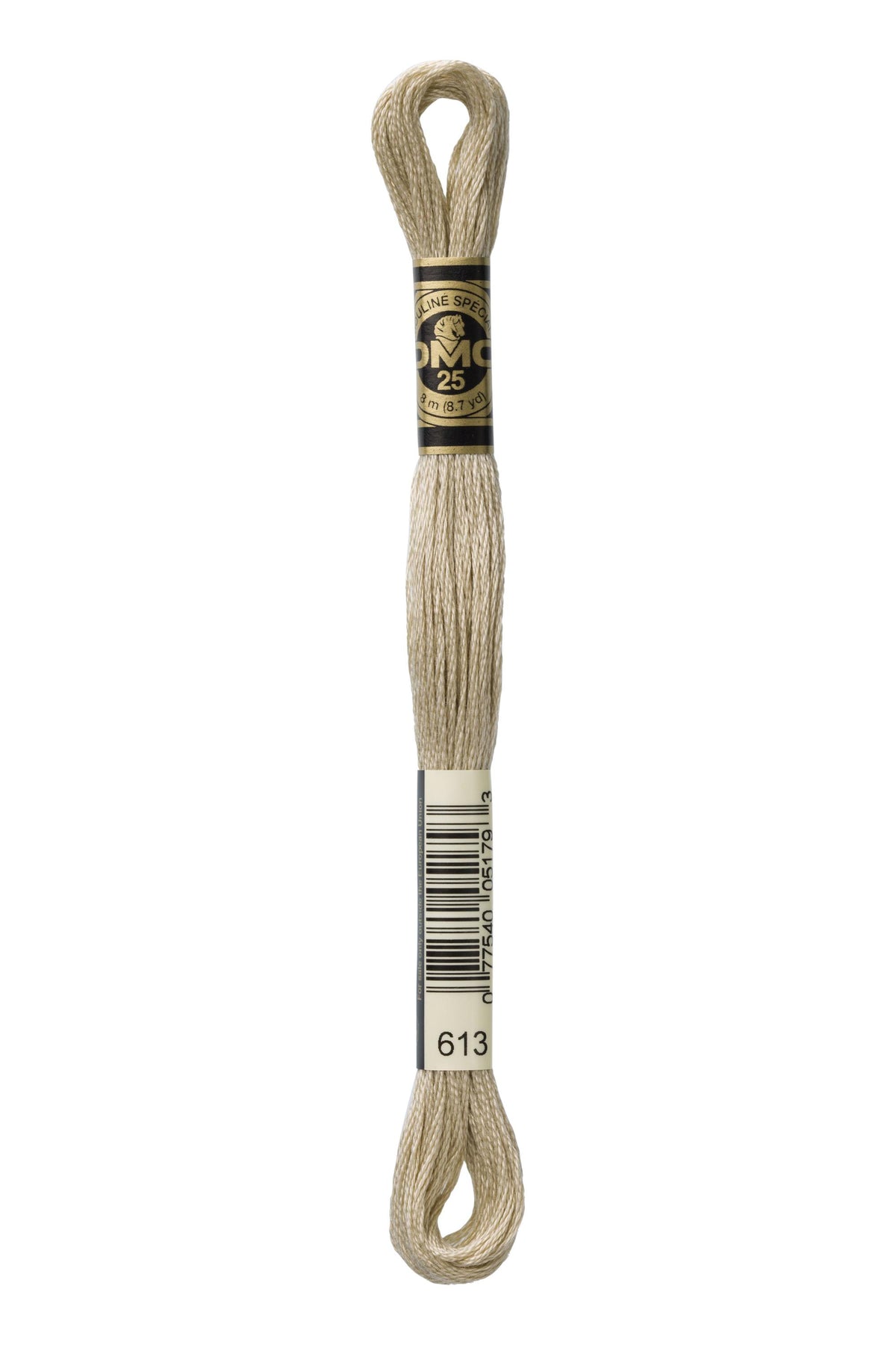 DMC Mouliné Spécial 25, colore 613, matassina da 8 metri, 100% cotone