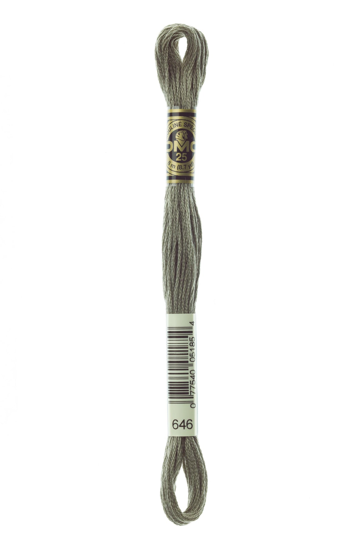 DMC Mouliné Spécial 25, colore 646, matassina da 8 metri, 100% cotone