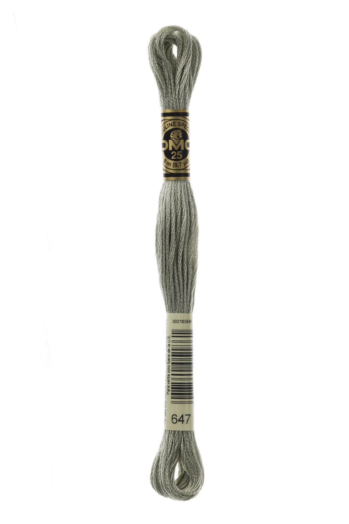 DMC Mouliné Spécial 25, colore 647, matassina da 8 metri, 100% cotone