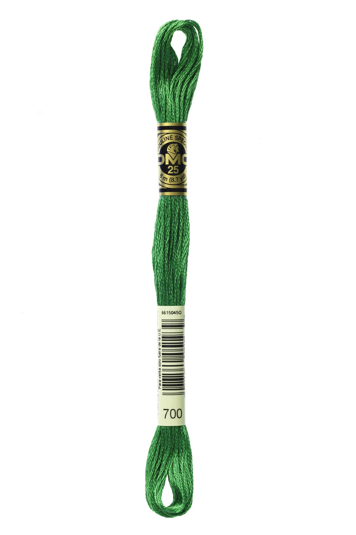 DMC Mouliné Spécial 25, colore 700, matassina da 8 metri, 100% cotone