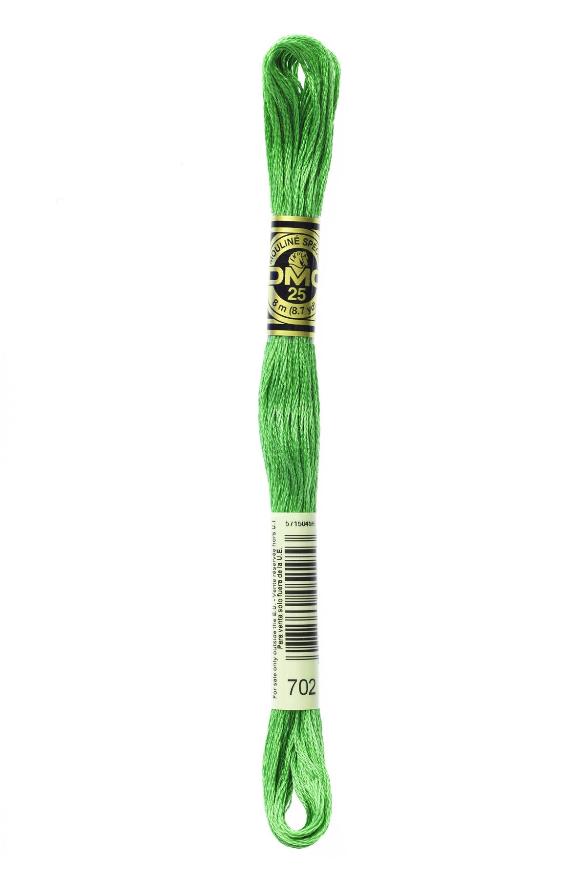 DMC Mouliné Spécial 25, colore 702, matassina da 8 metri, 100% cotone