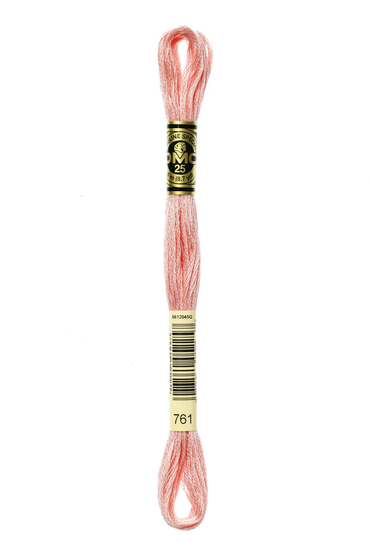 DMC Mouliné Spécial 25, colore 761, matassina da 8 metri, 100% cotone