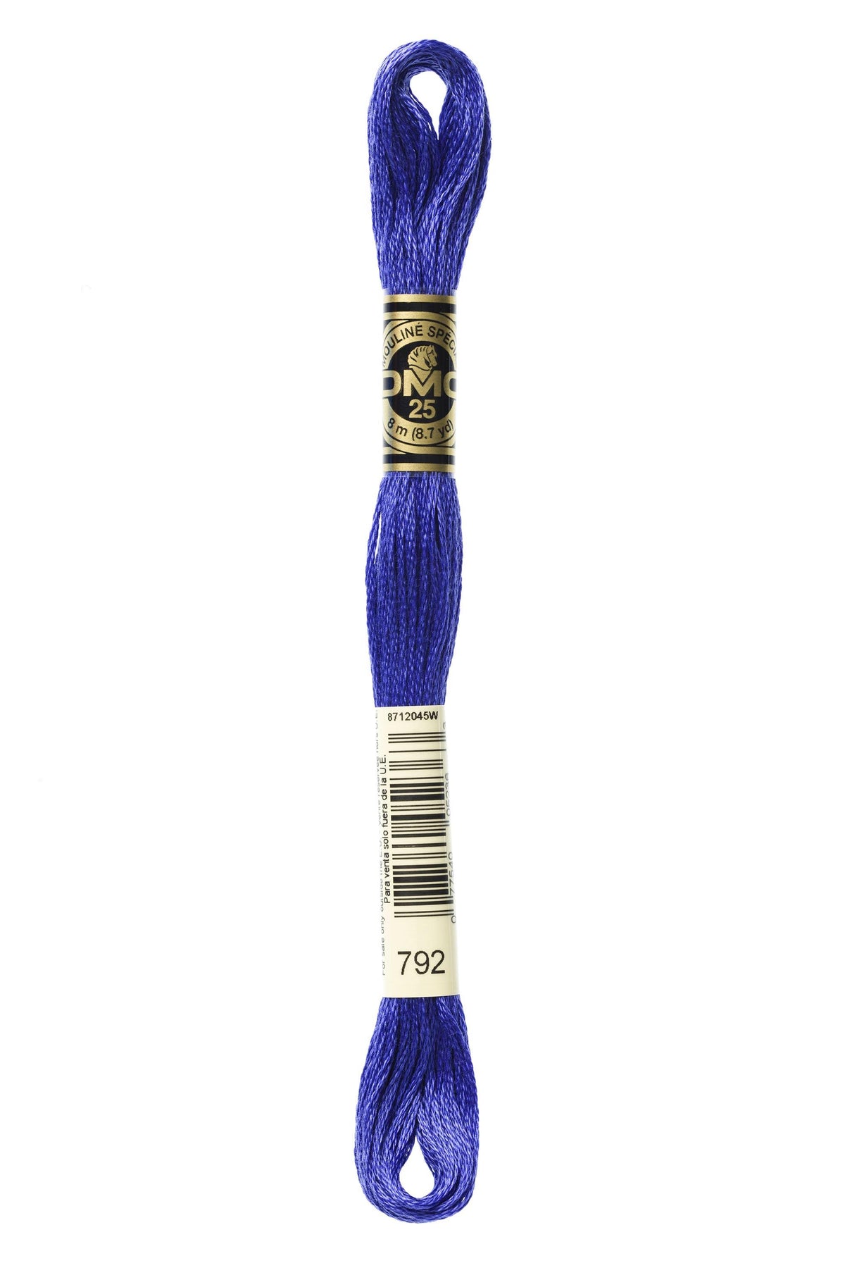 DMC Mouliné Spécial 25, colore 792, matassina da 8 metri, 100% cotone