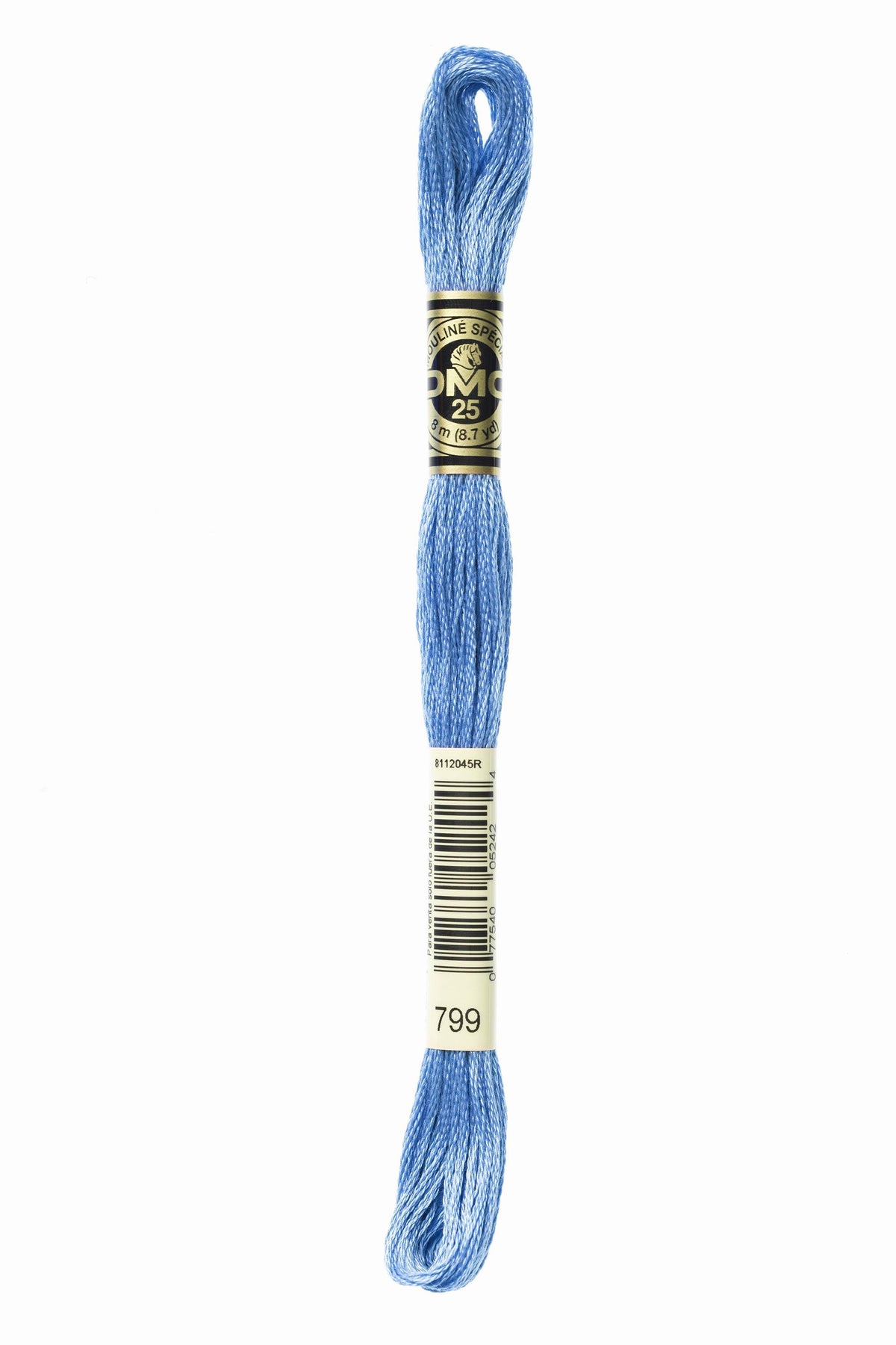 DMC Mouliné Spécial 25, colore 799, matassina da 8 metri, 100% cotone