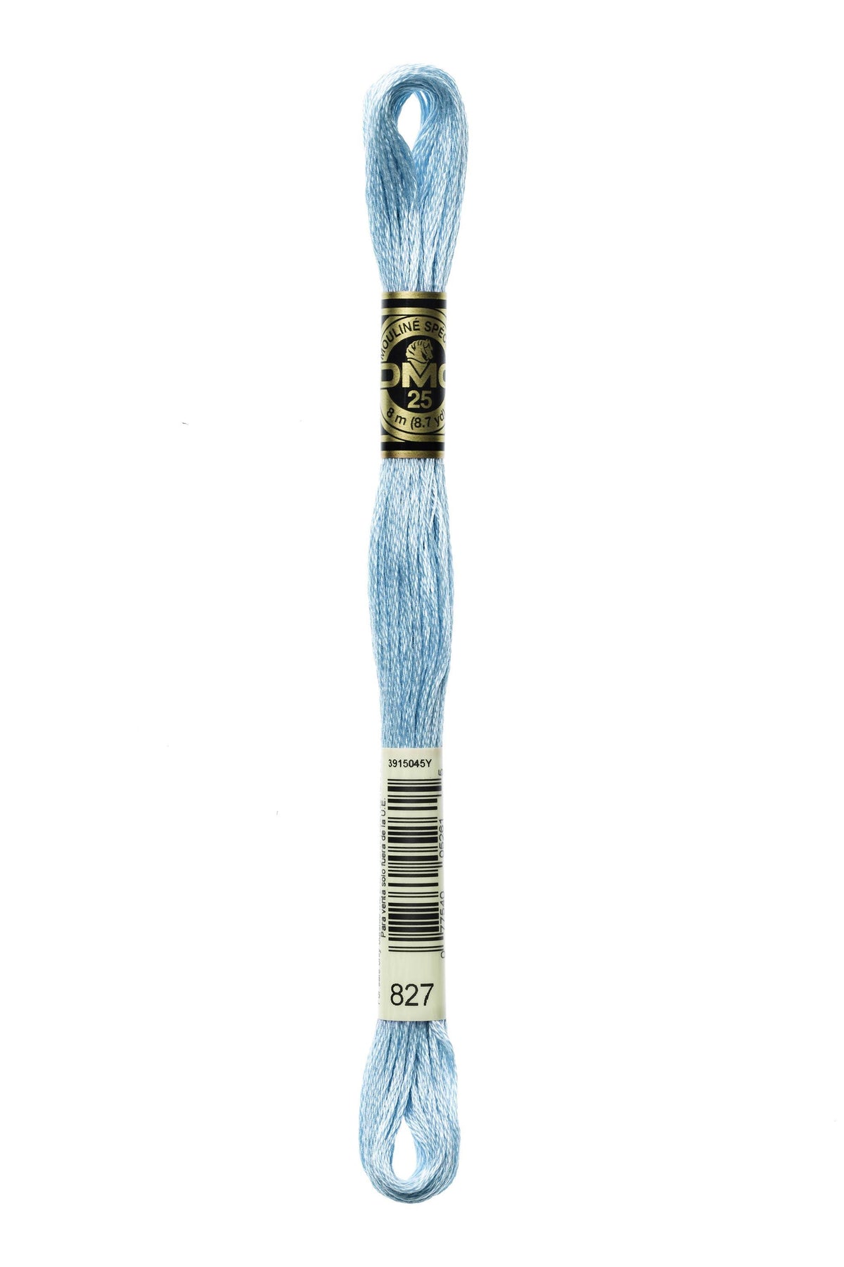 DMC Mouliné Spécial 25, colore 827, matassina da 8 metri, 100% cotone