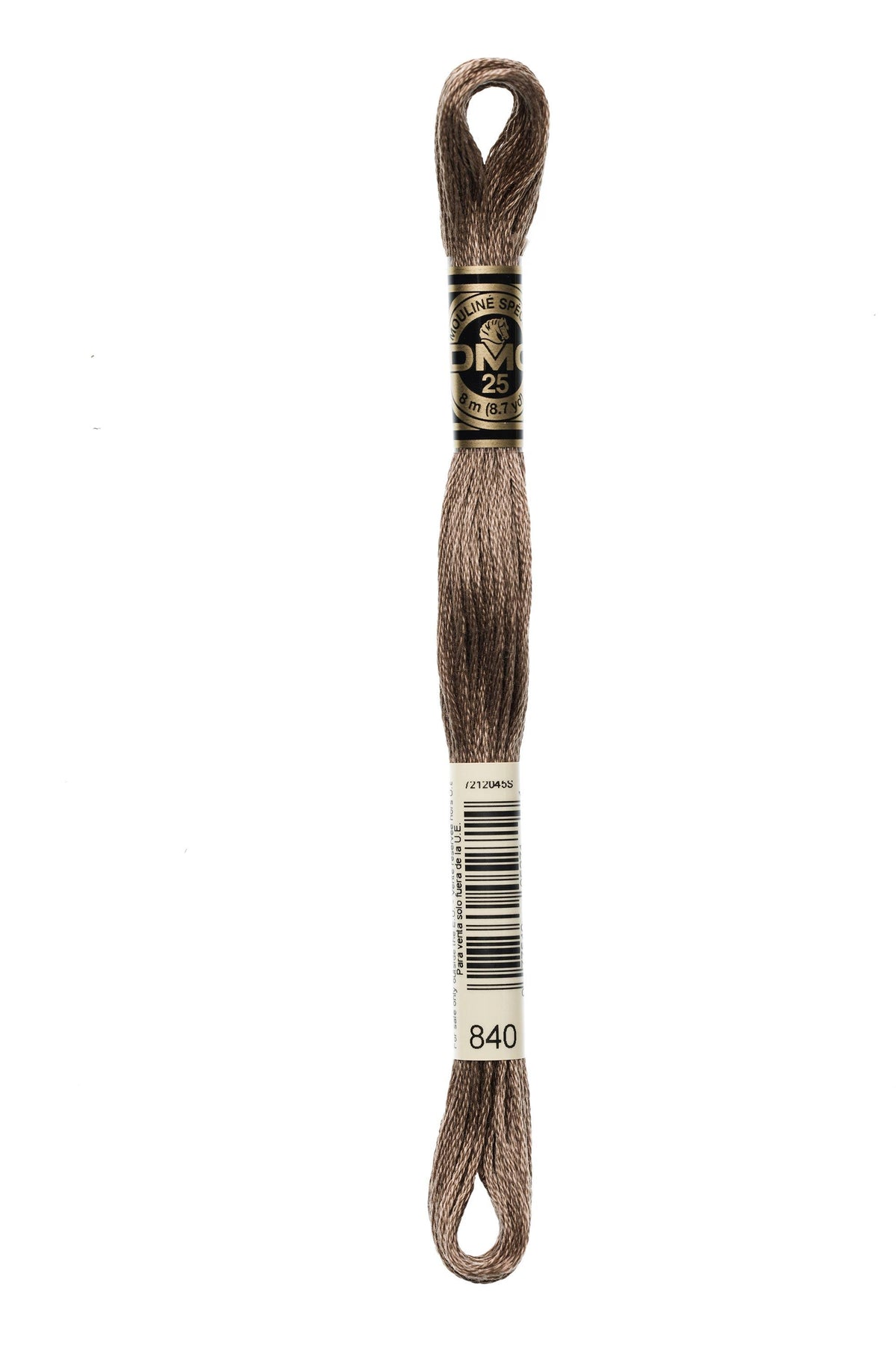 DMC Mouliné Spécial 25, colore 840, matassina da 8 metri, 100% cotone