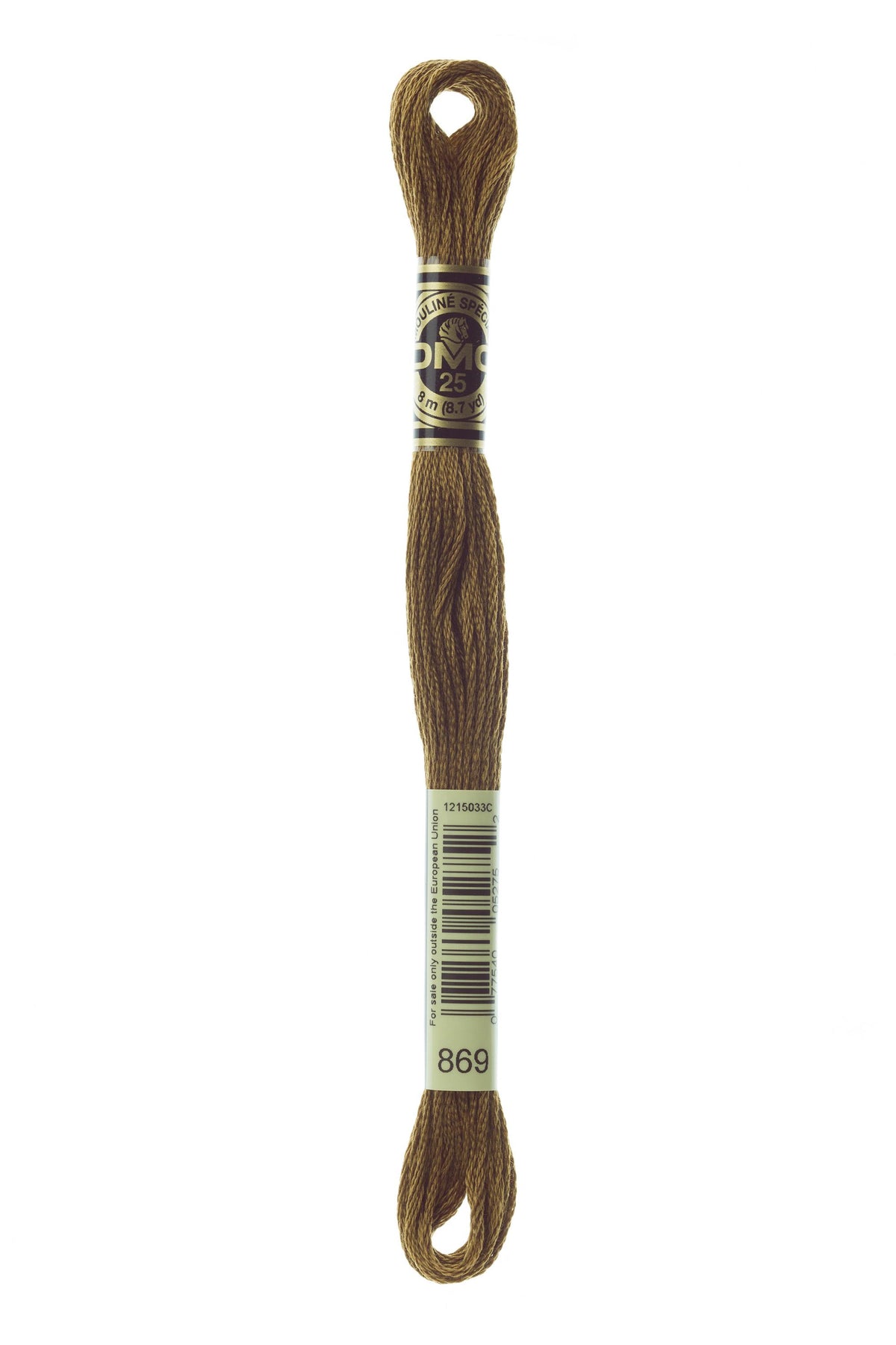 DMC Mouliné Spécial 25, colore 869, matassina da 8 metri, 100% cotone