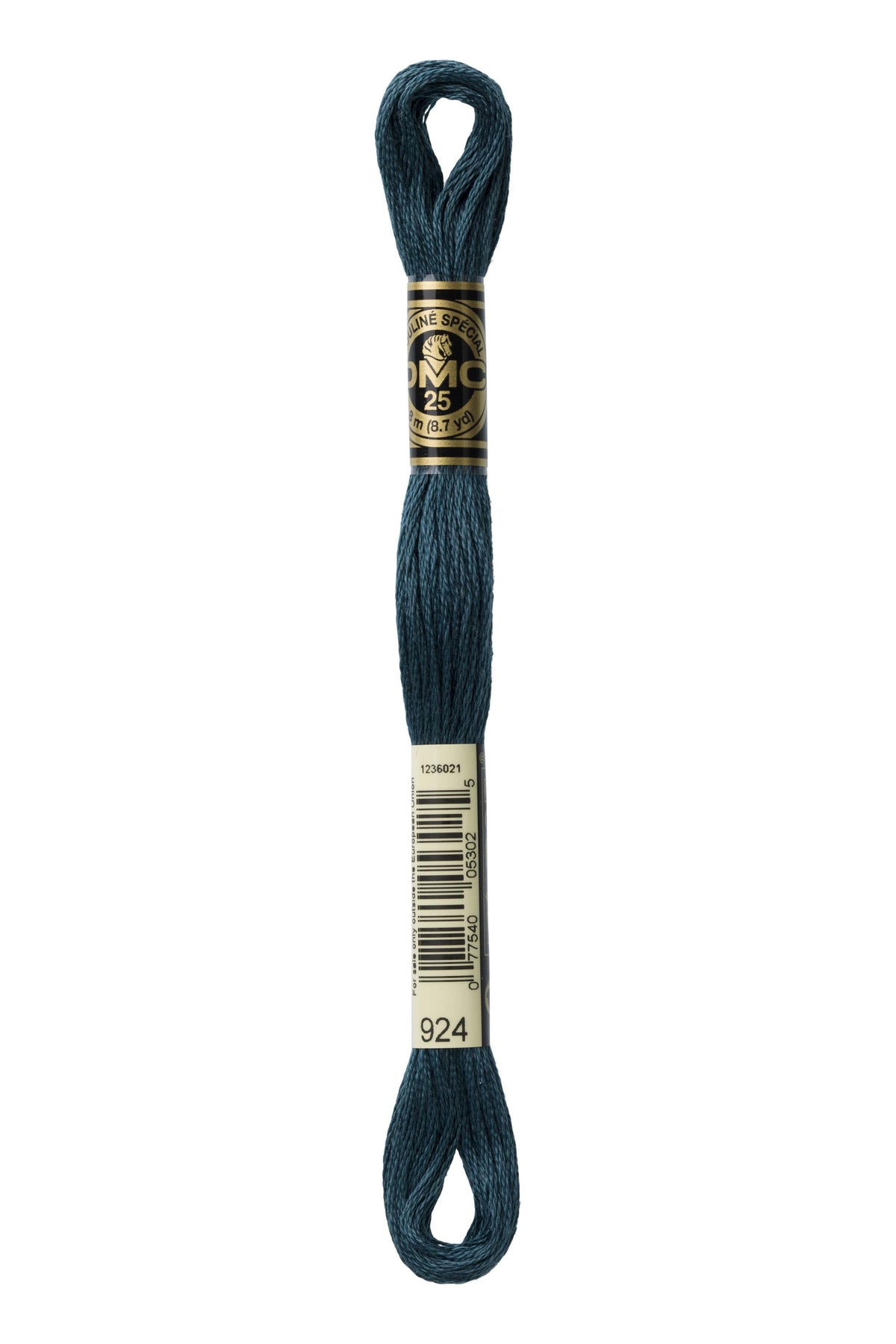 DMC Mouliné Spécial 25, colore 924, matassina da 8 metri, 100% cotone