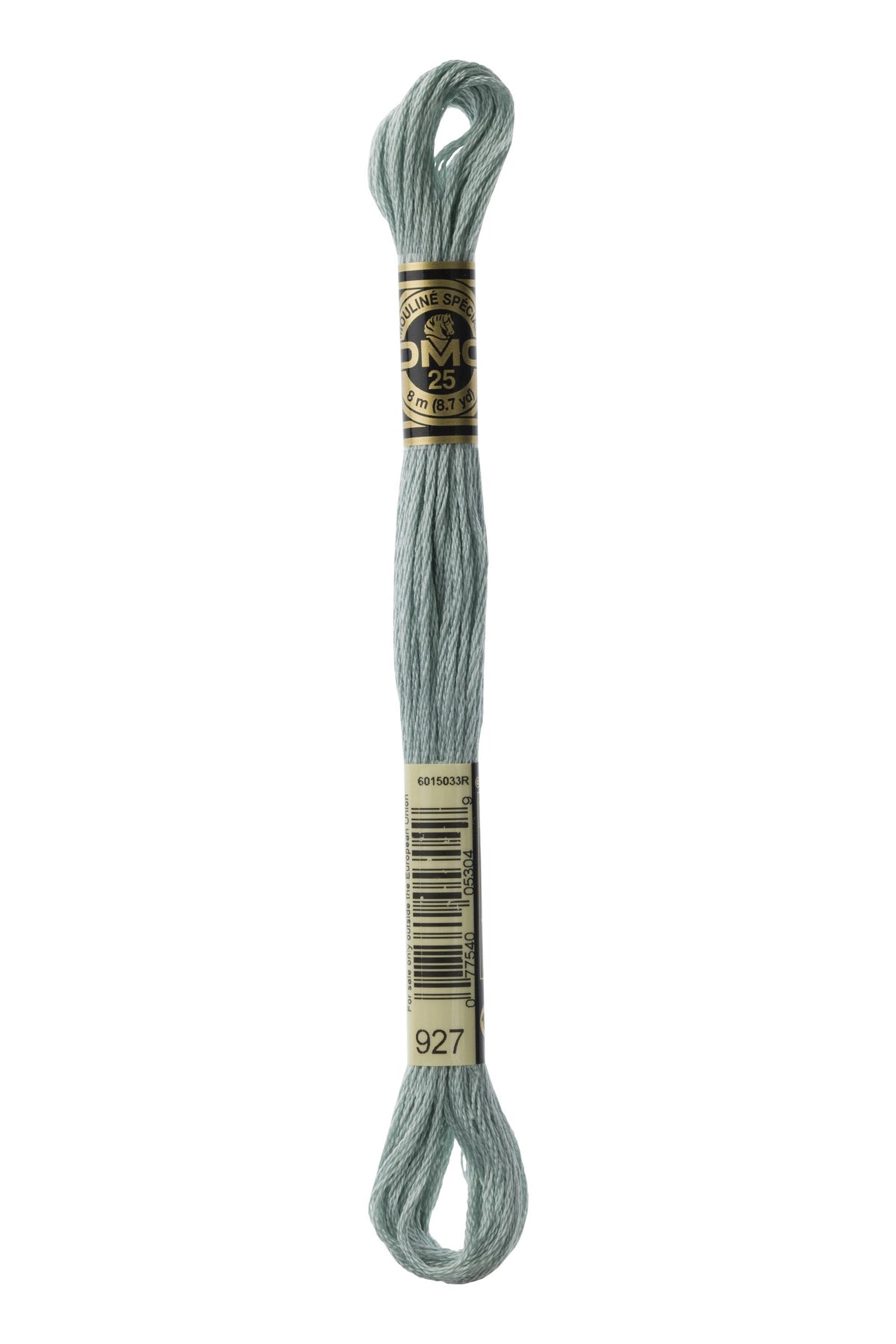 DMC Mouliné Spécial 25, colore 927, matassina da 8 metri, 100% cotone