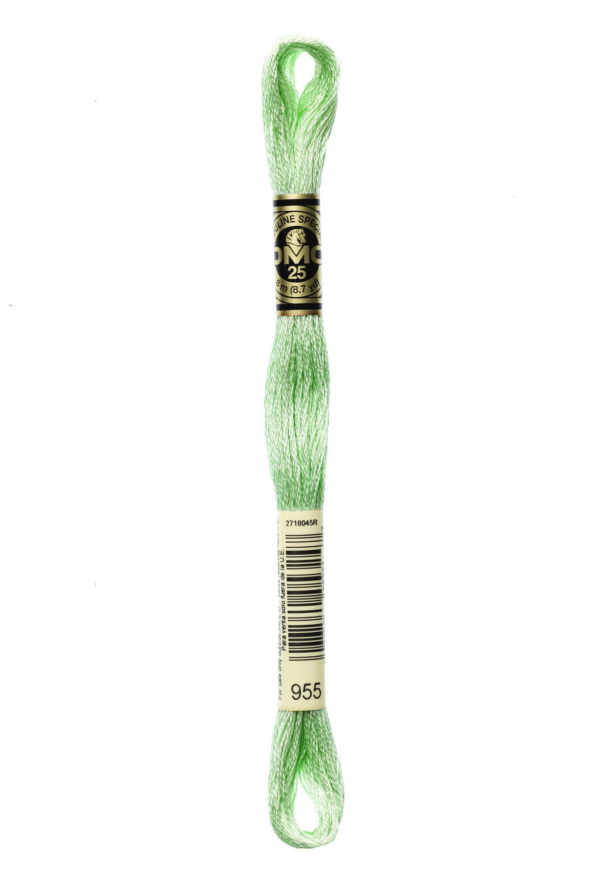 DMC Mouliné Spécial 25, colore 955, matassina da 8 metri, 100% cotone